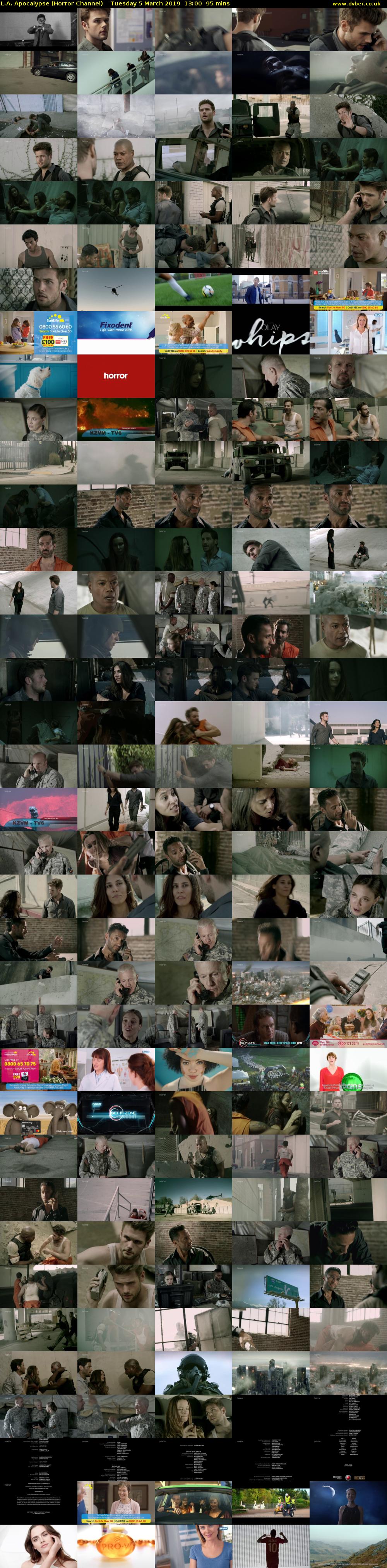L.A. Apocalypse (Horror Channel) Tuesday 5 March 2019 13:00 - 14:35