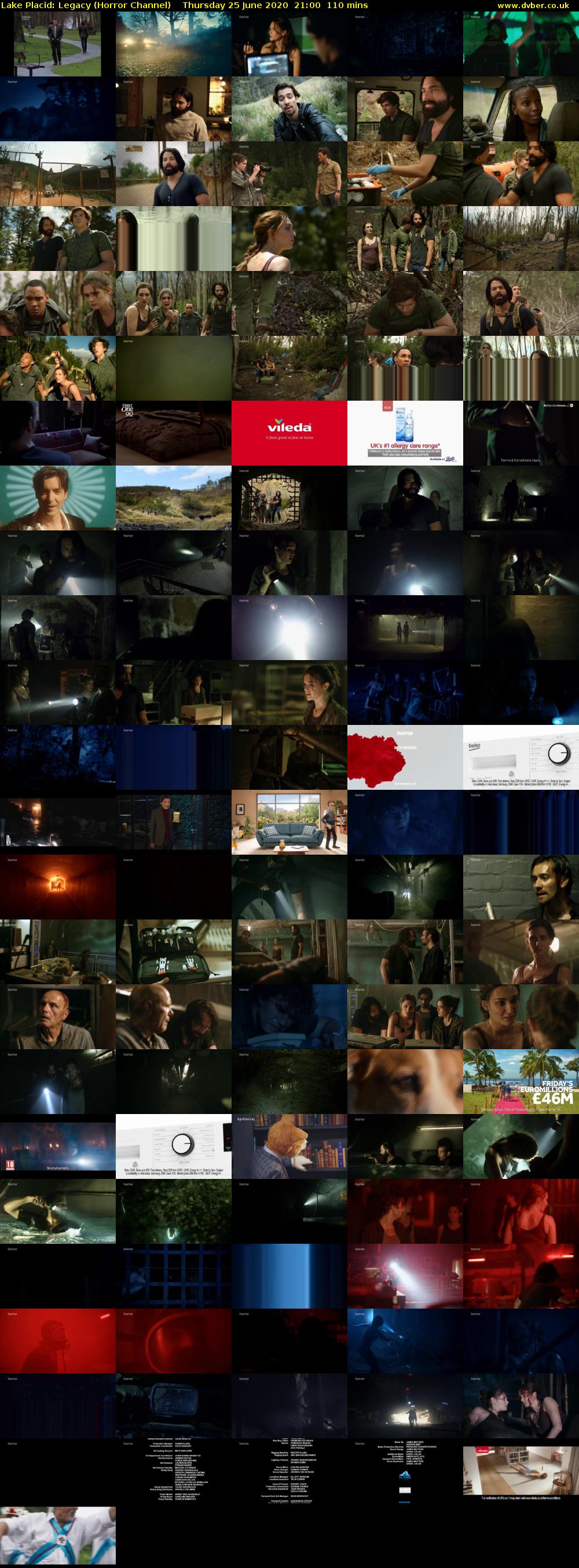 Lake Placid: Legacy (Horror Channel) Thursday 25 June 2020 21:00 - 22:50