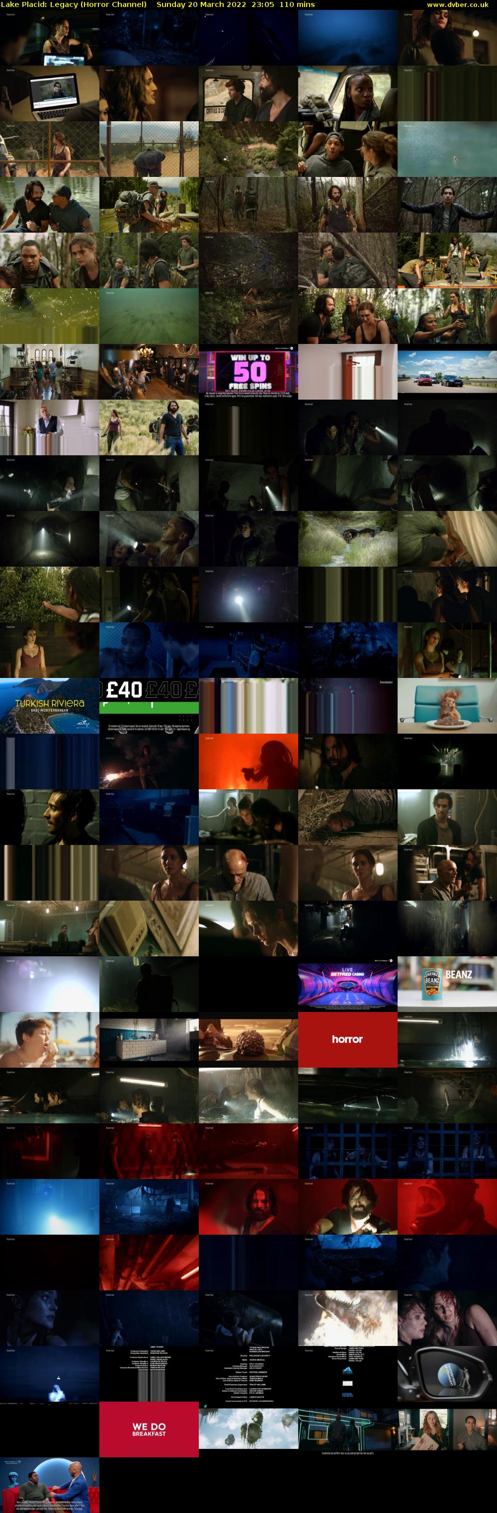 Lake Placid: Legacy (Horror Channel) Sunday 20 March 2022 23:05 - 00:55