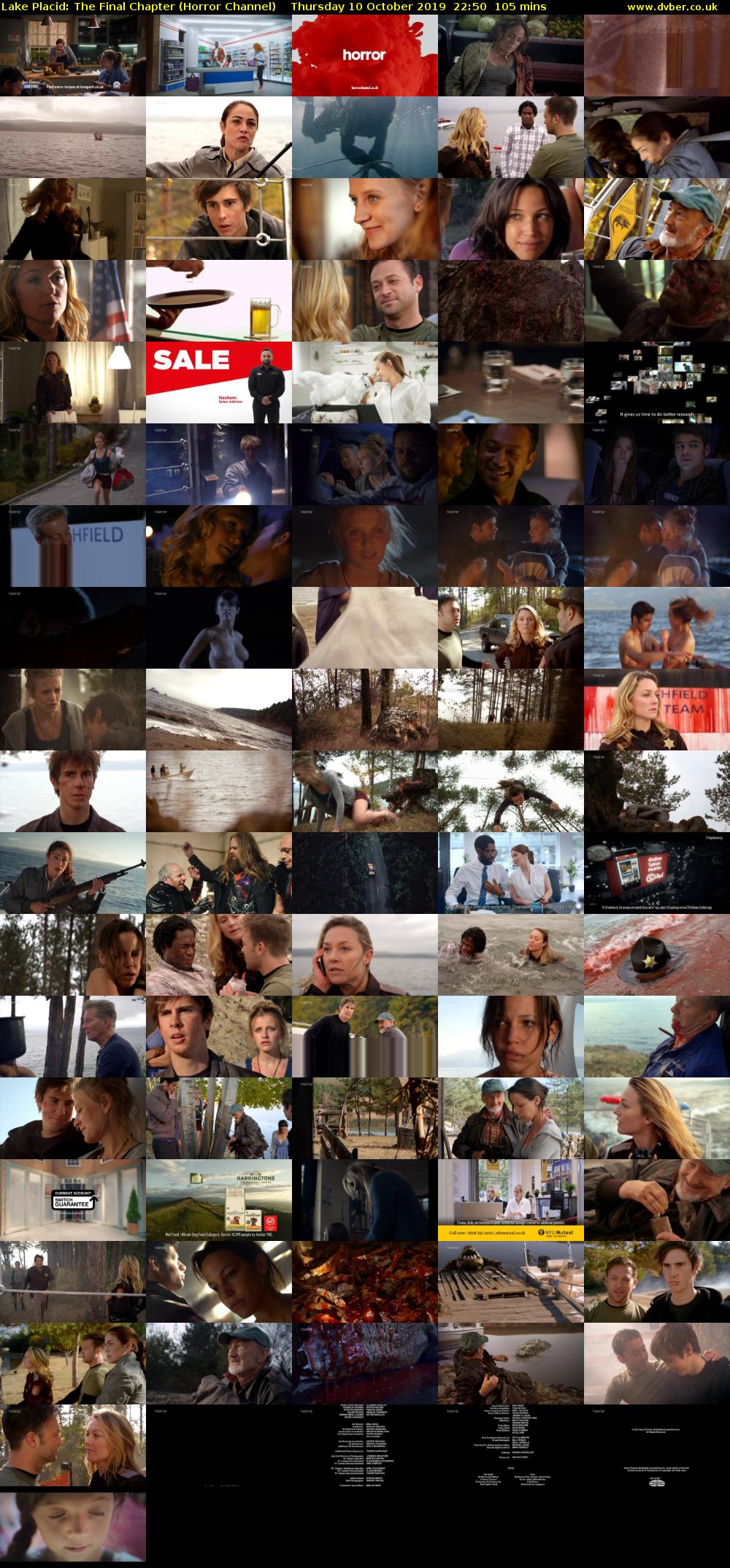 Lake Placid: The Final Chapter (Horror Channel) Thursday 10 October 2019 22:50 - 00:35
