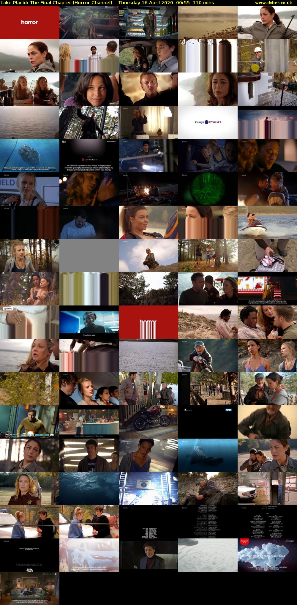Lake Placid: The Final Chapter (Horror Channel) Thursday 16 April 2020 00:55 - 02:45