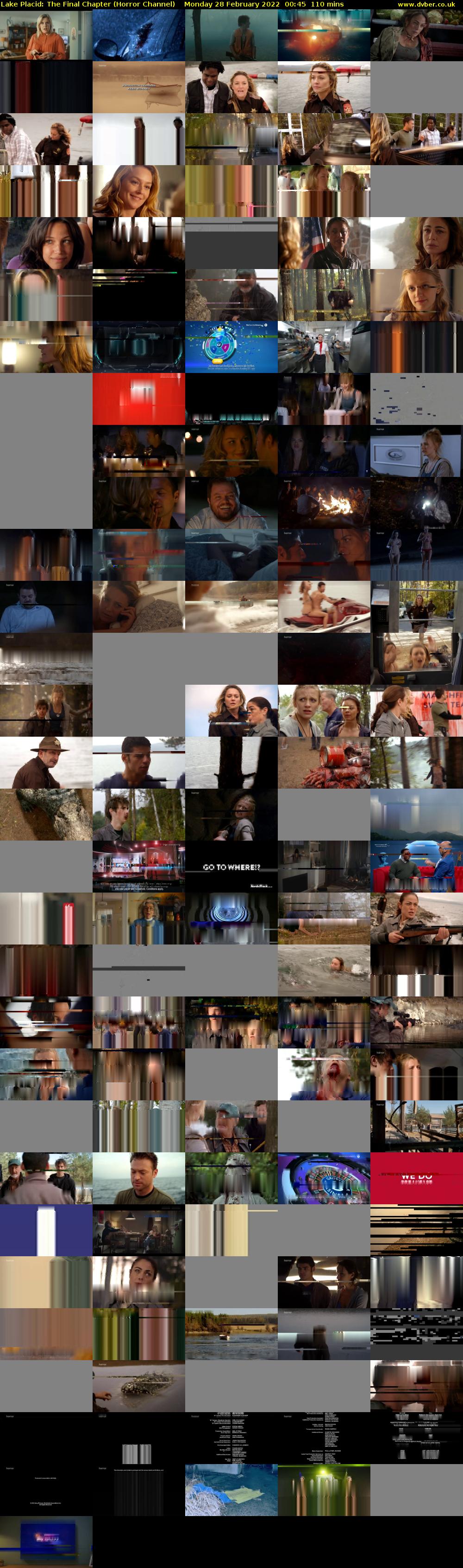 Lake Placid: The Final Chapter (Horror Channel) Monday 28 February 2022 00:45 - 02:35