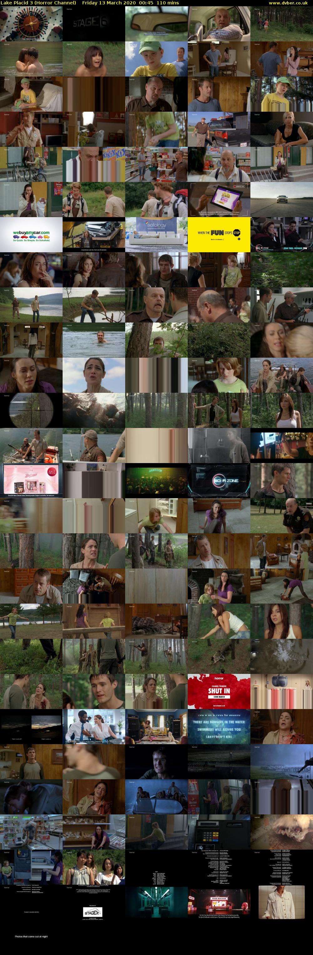Lake Placid 3 (Horror Channel) Friday 13 March 2020 00:45 - 02:35