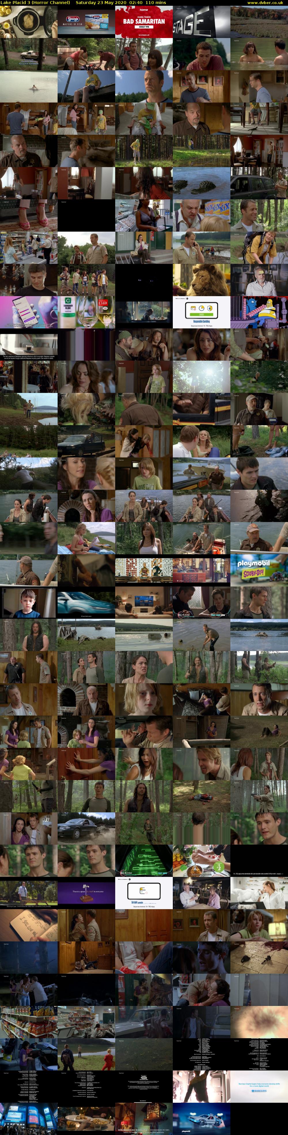 Lake Placid 3 (Horror Channel) Saturday 23 May 2020 02:40 - 04:30