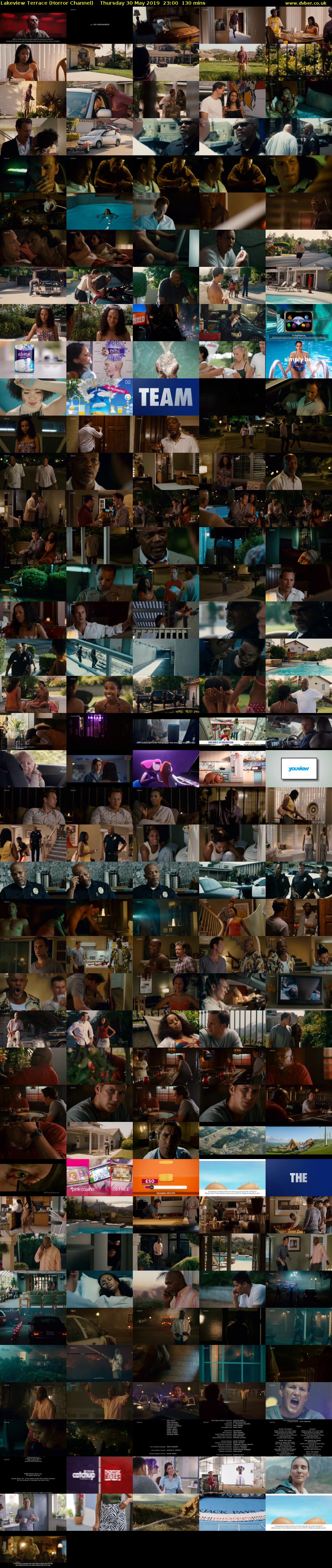 Lakeview Terrace (Horror Channel) Thursday 30 May 2019 23:00 - 01:10
