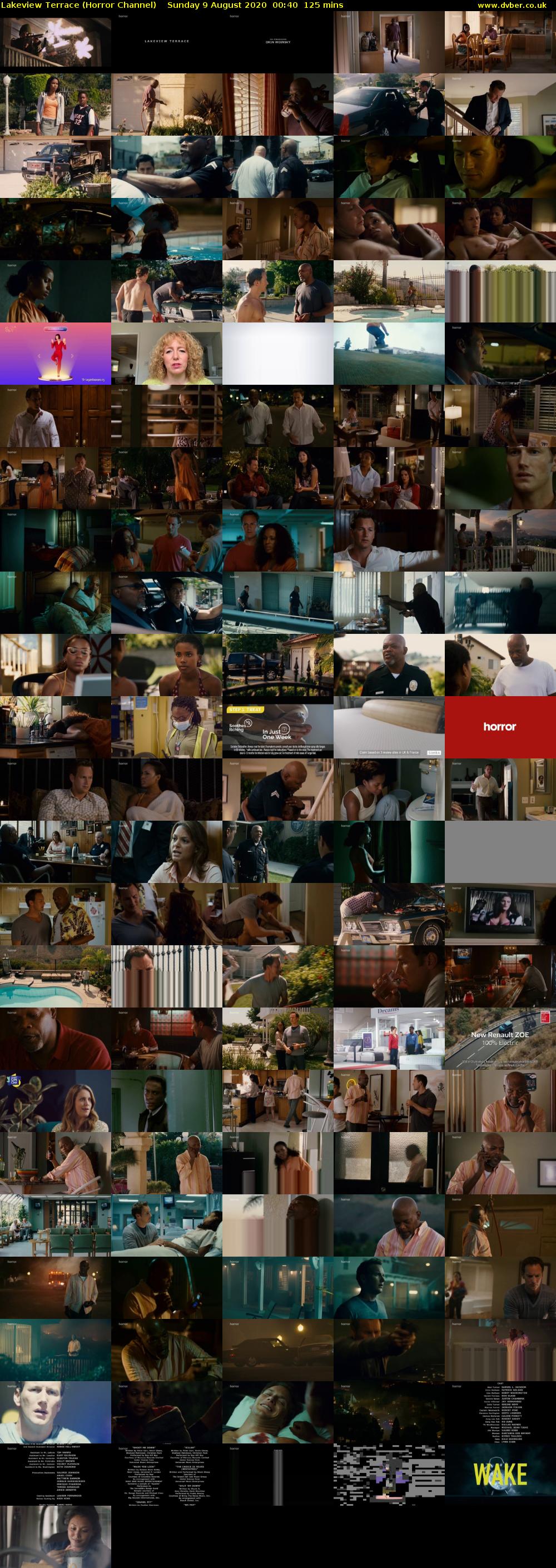 Lakeview Terrace (Horror Channel) Sunday 9 August 2020 00:40 - 02:45