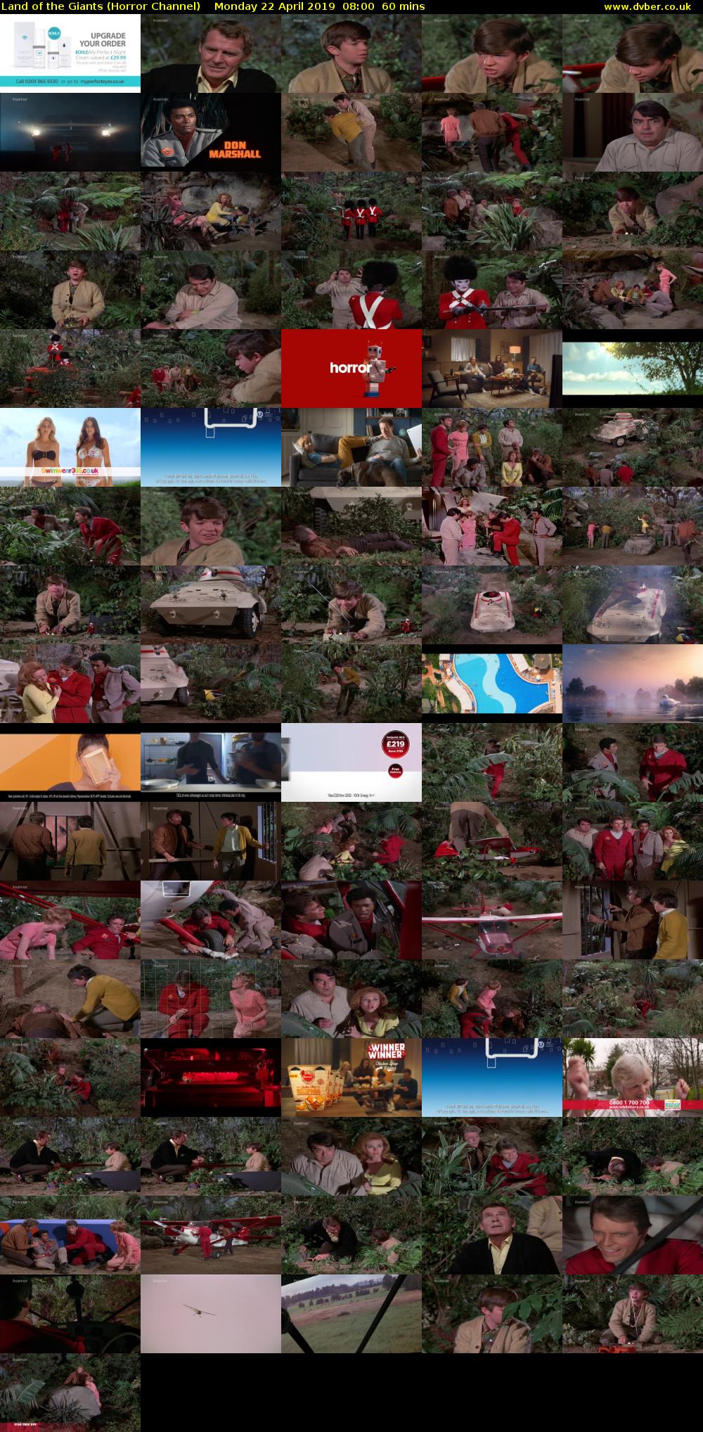 Land of the Giants (Horror Channel) Monday 22 April 2019 08:00 - 09:00