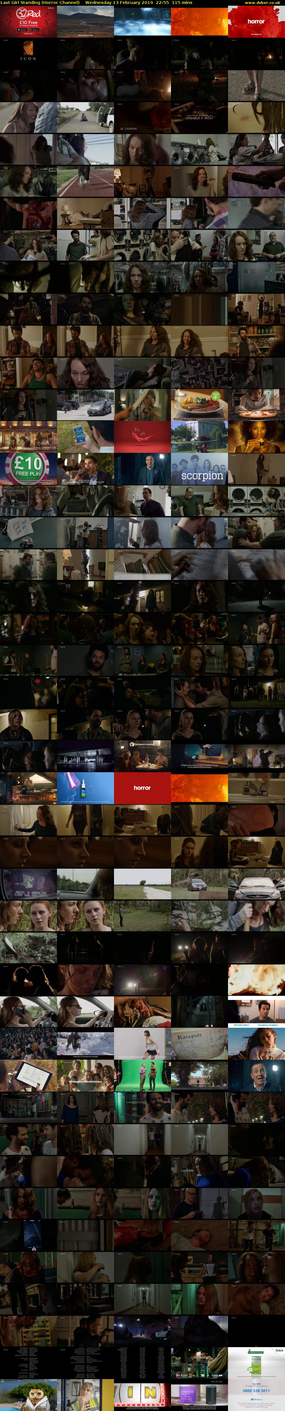 Last Girl Standing (Horror Channel) Wednesday 13 February 2019 22:55 - 00:50