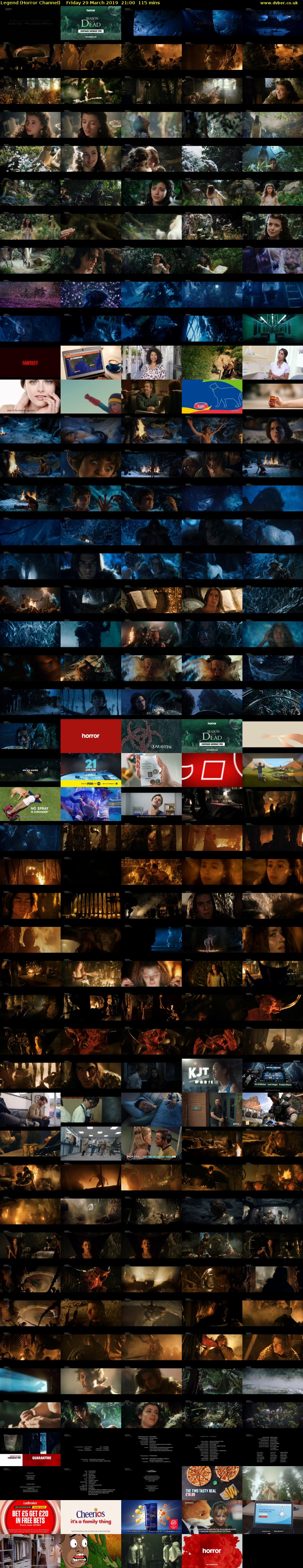 Legend (Horror Channel) Friday 29 March 2019 21:00 - 22:55