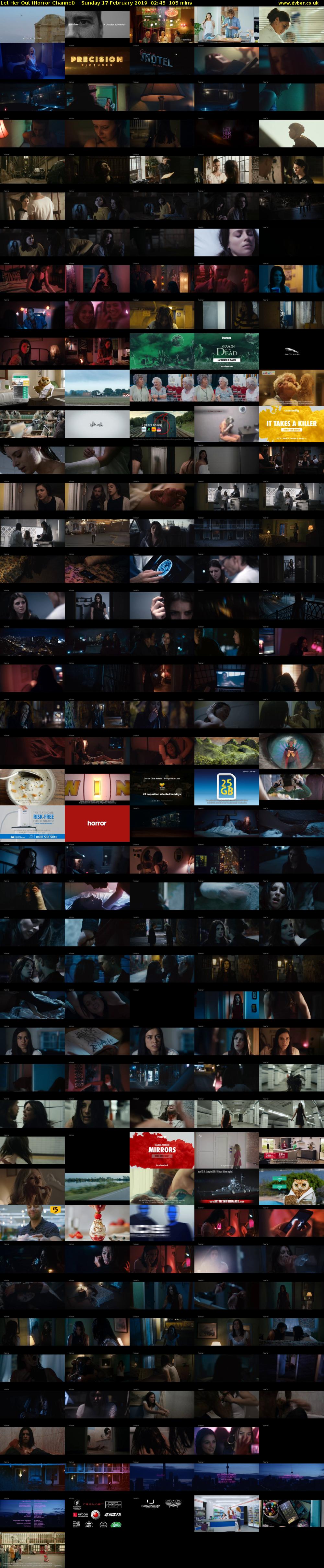 Let Her Out (Horror Channel) Sunday 17 February 2019 02:45 - 04:30