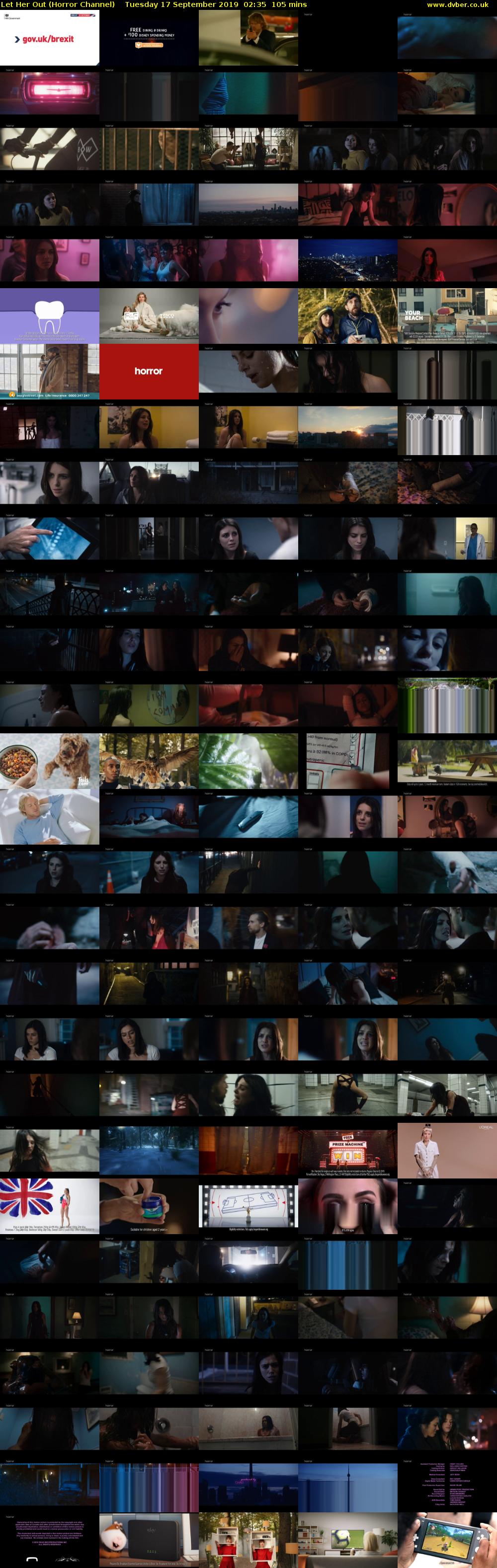 Let Her Out (Horror Channel) Tuesday 17 September 2019 02:35 - 04:20