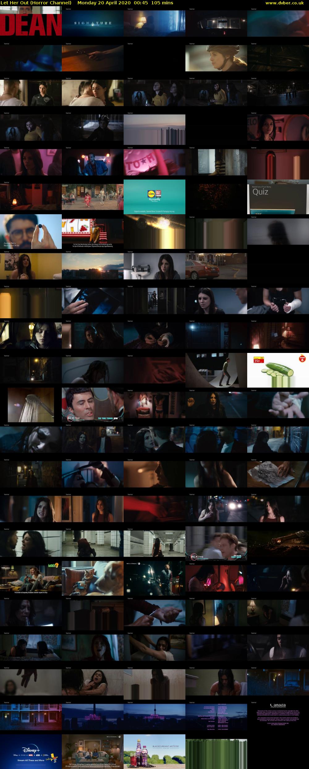 Let Her Out (Horror Channel) Monday 20 April 2020 00:45 - 02:30