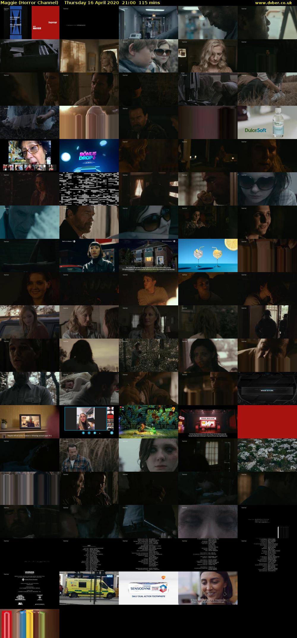 Maggie (Horror Channel) Thursday 16 April 2020 21:00 - 22:55