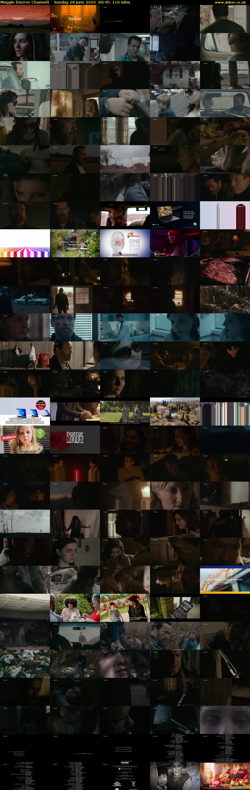Maggie (Horror Channel) Sunday 28 June 2020 00:45 - 02:35