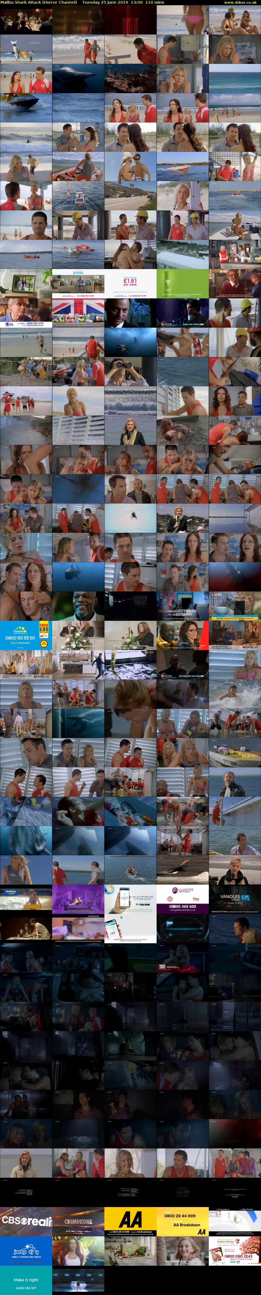 Malibu Shark Attack (Horror Channel) Tuesday 25 June 2019 13:00 - 14:50