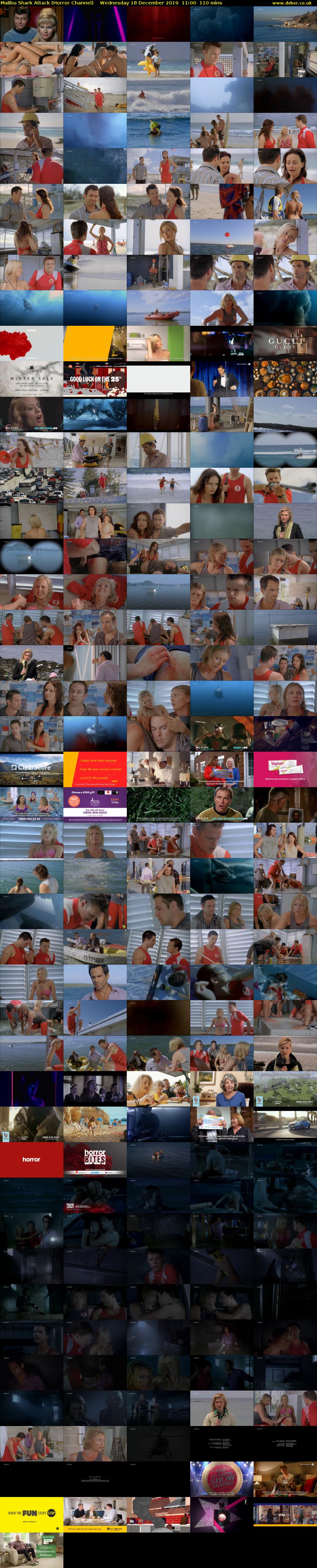 Malibu Shark Attack (Horror Channel) Wednesday 18 December 2019 11:00 - 12:50