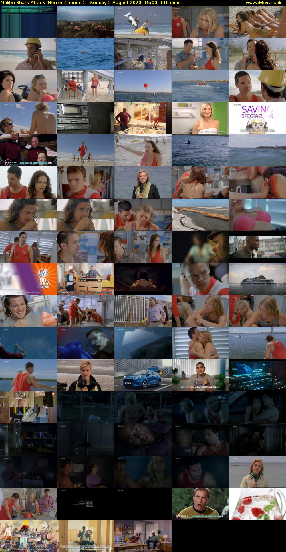Malibu Shark Attack (Horror Channel) Sunday 2 August 2020 15:00 - 16:50