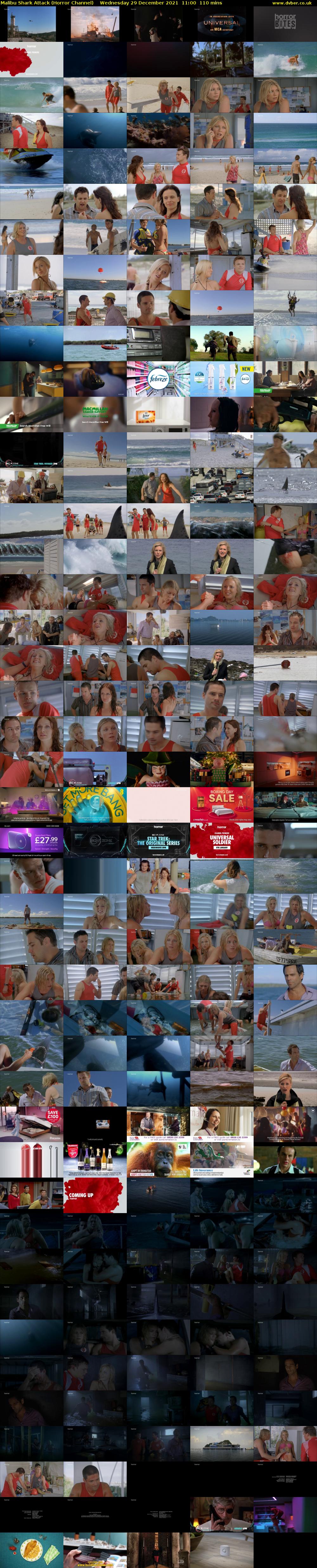 Malibu Shark Attack (Horror Channel) Wednesday 29 December 2021 11:00 - 12:50