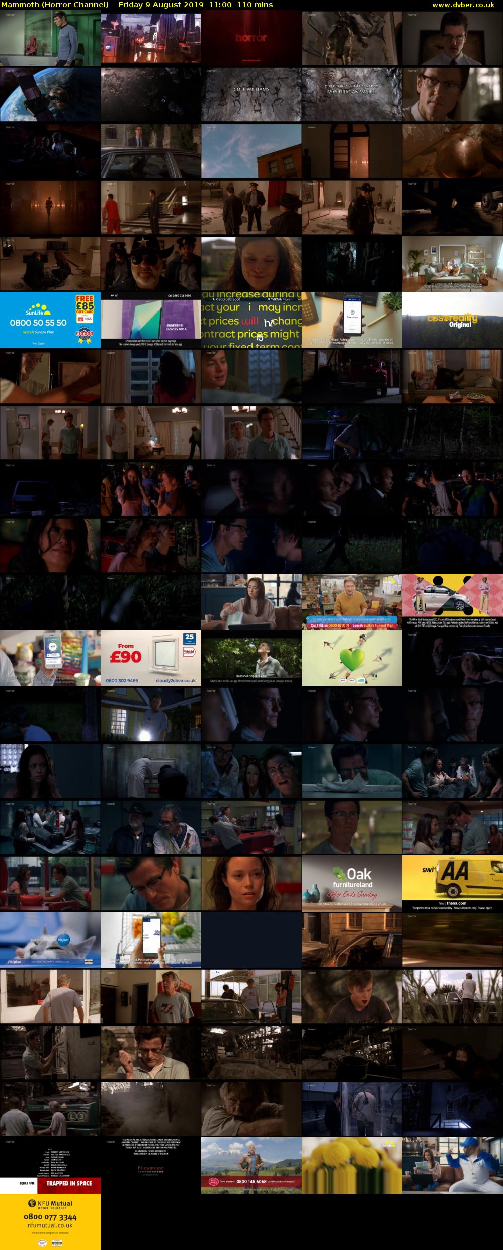 Mammoth (Horror Channel) Friday 9 August 2019 11:00 - 12:50