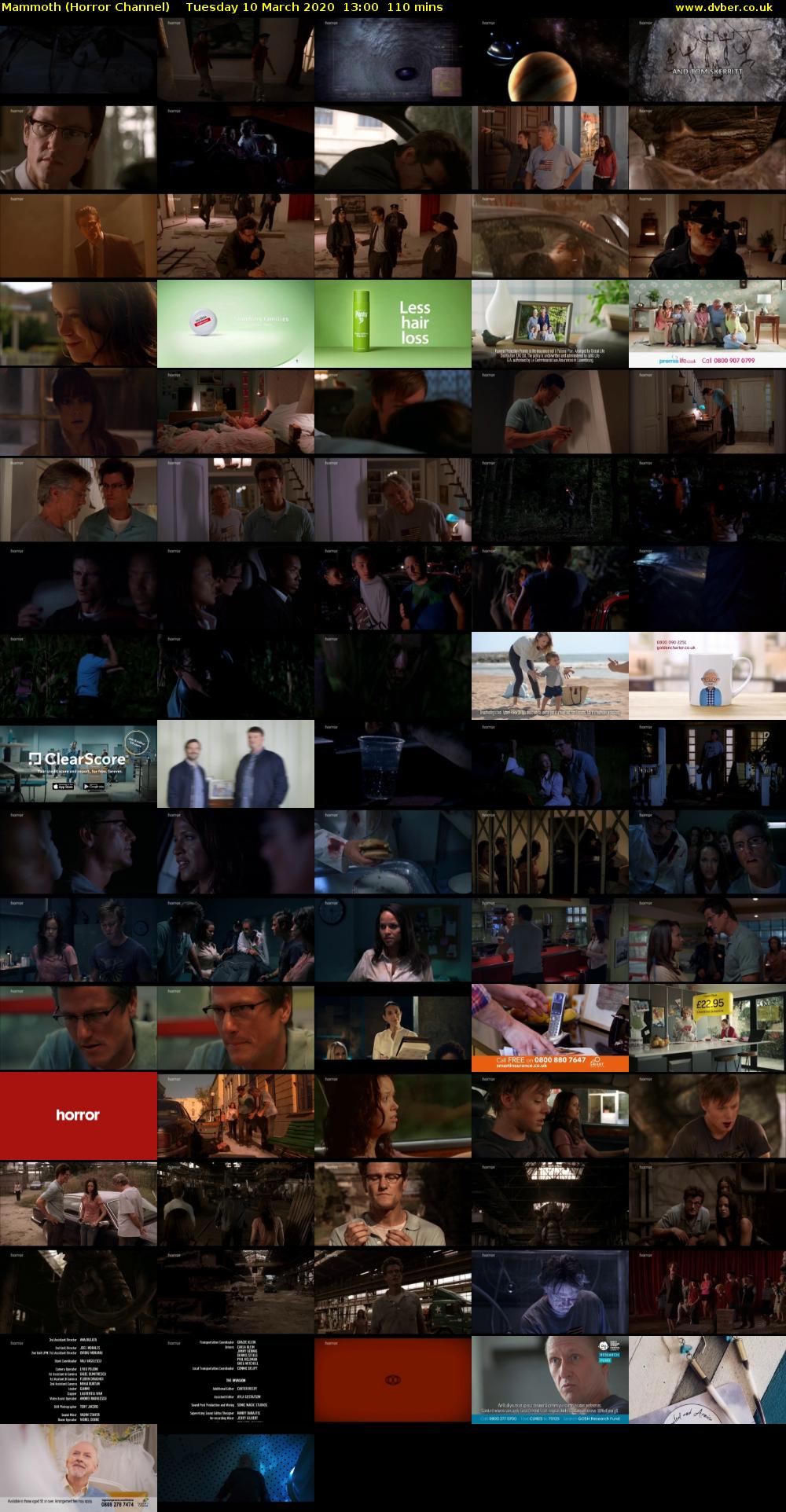 Mammoth (Horror Channel) Tuesday 10 March 2020 13:00 - 14:50