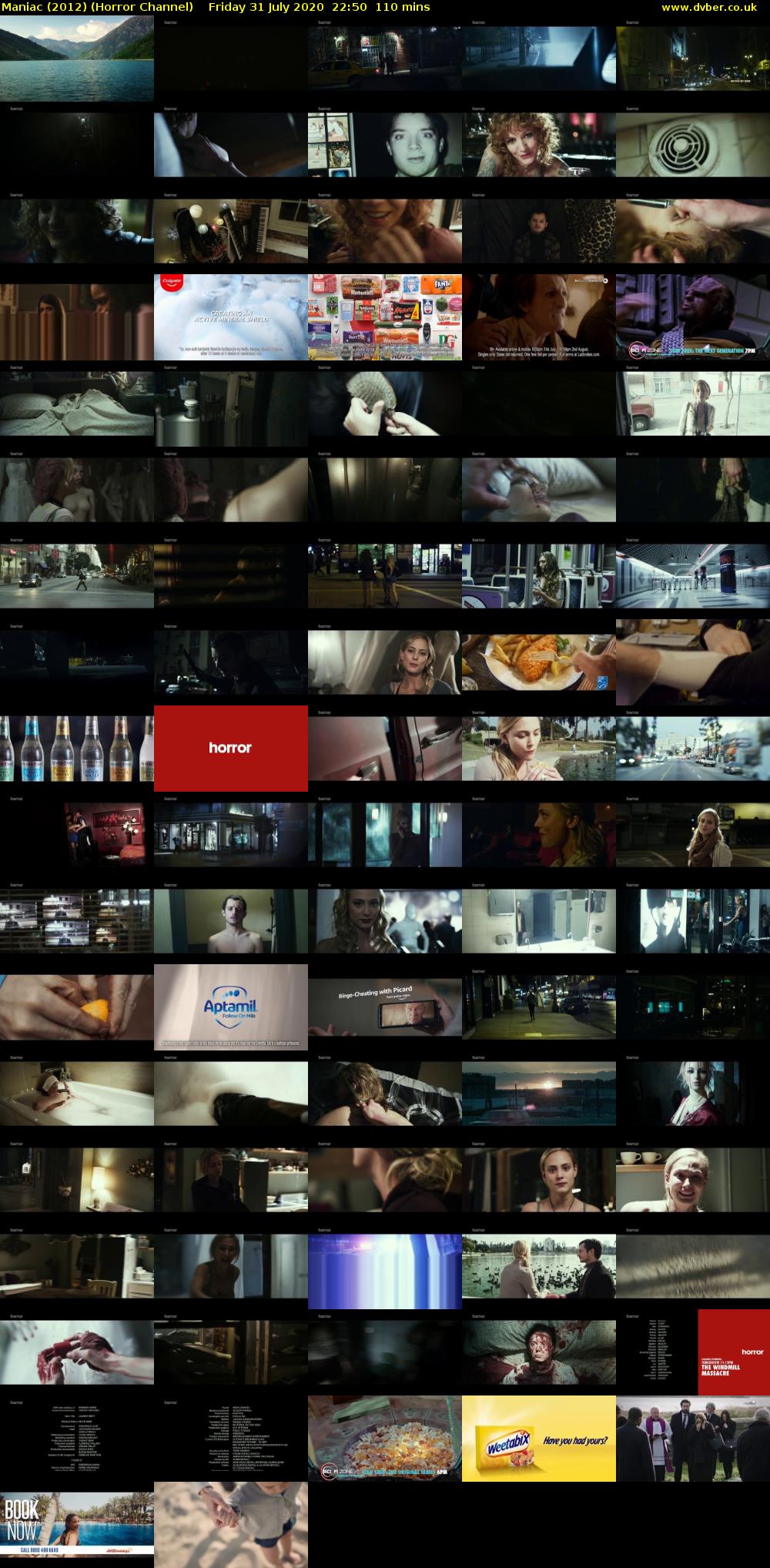 Maniac (2012) (Horror Channel) Friday 31 July 2020 22:50 - 00:40