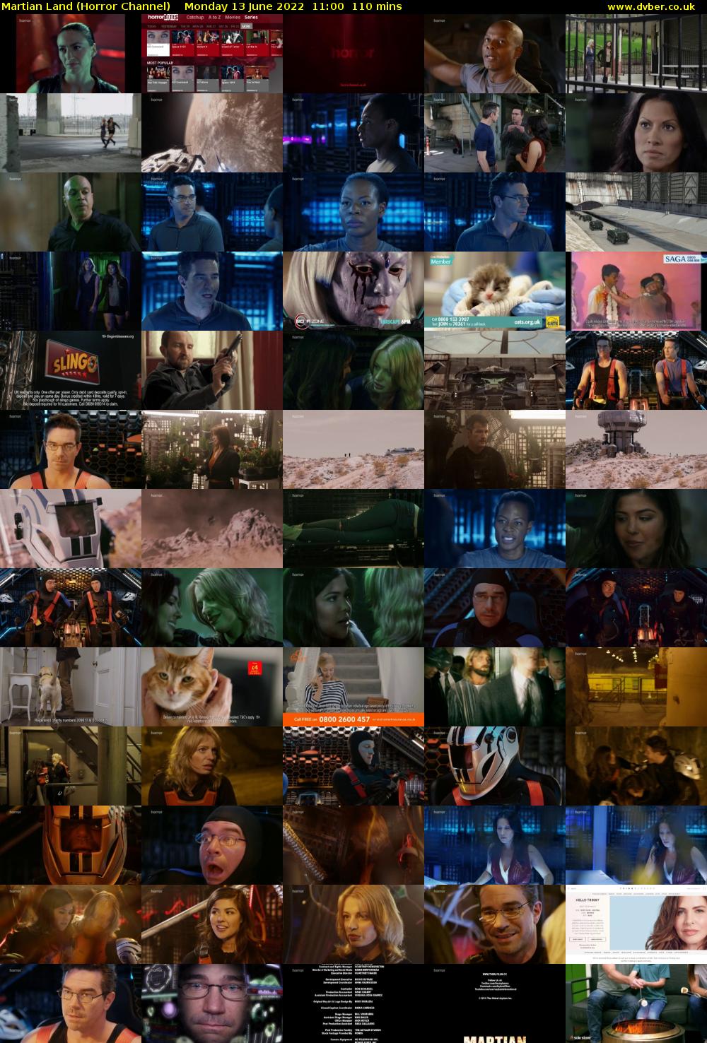 Martian Land (Horror Channel) Monday 13 June 2022 11:00 - 12:50