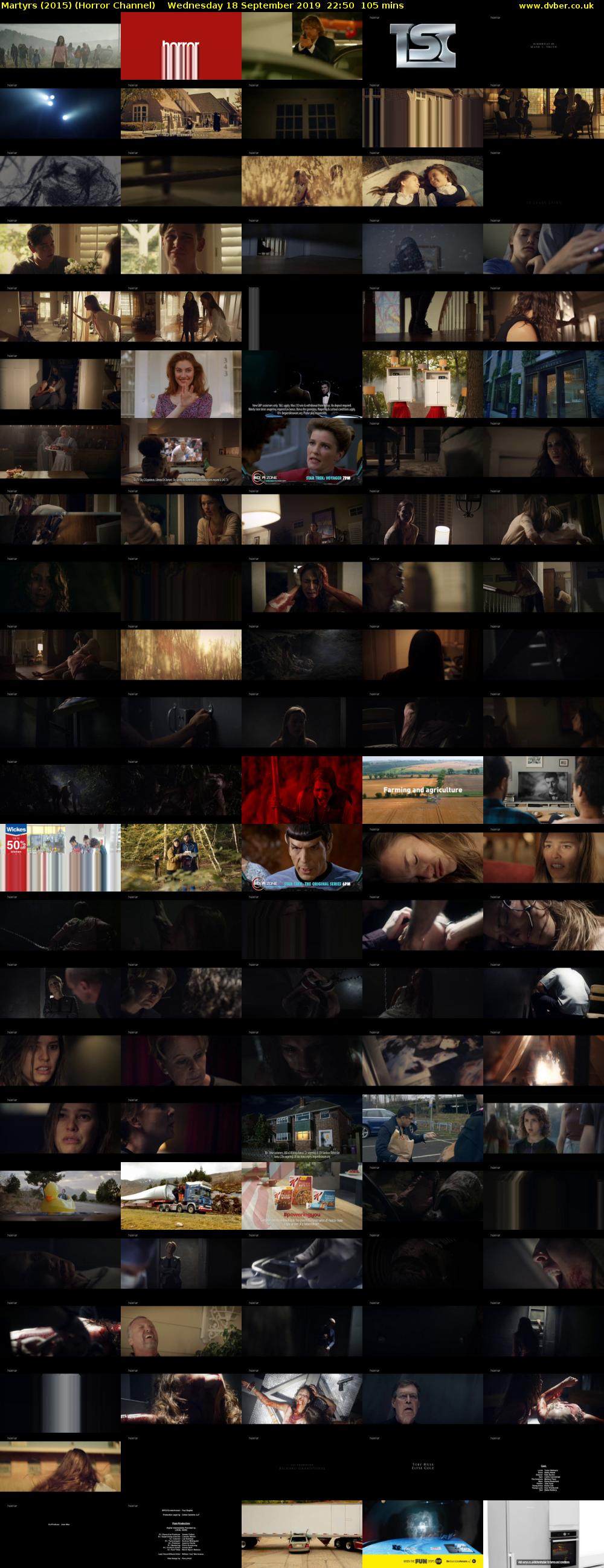 Martyrs (2015) (Horror Channel) Wednesday 18 September 2019 22:50 - 00:35