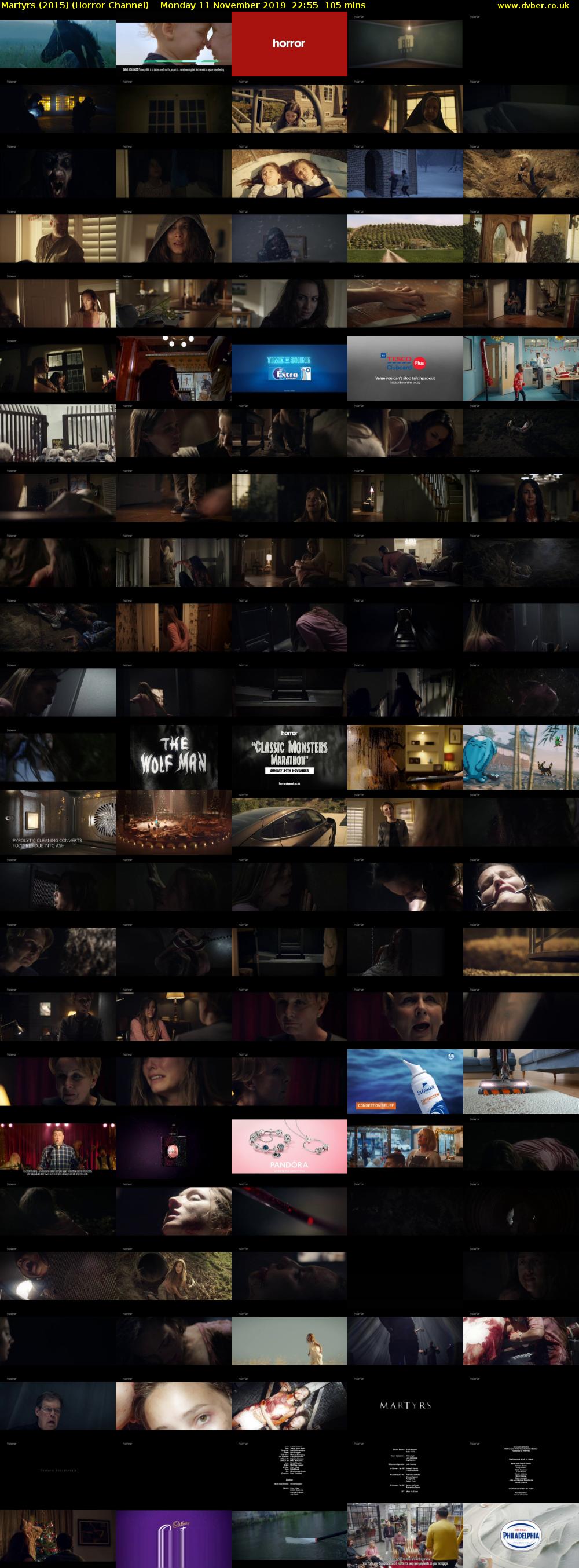 Martyrs (2015) (Horror Channel) Monday 11 November 2019 22:55 - 00:40