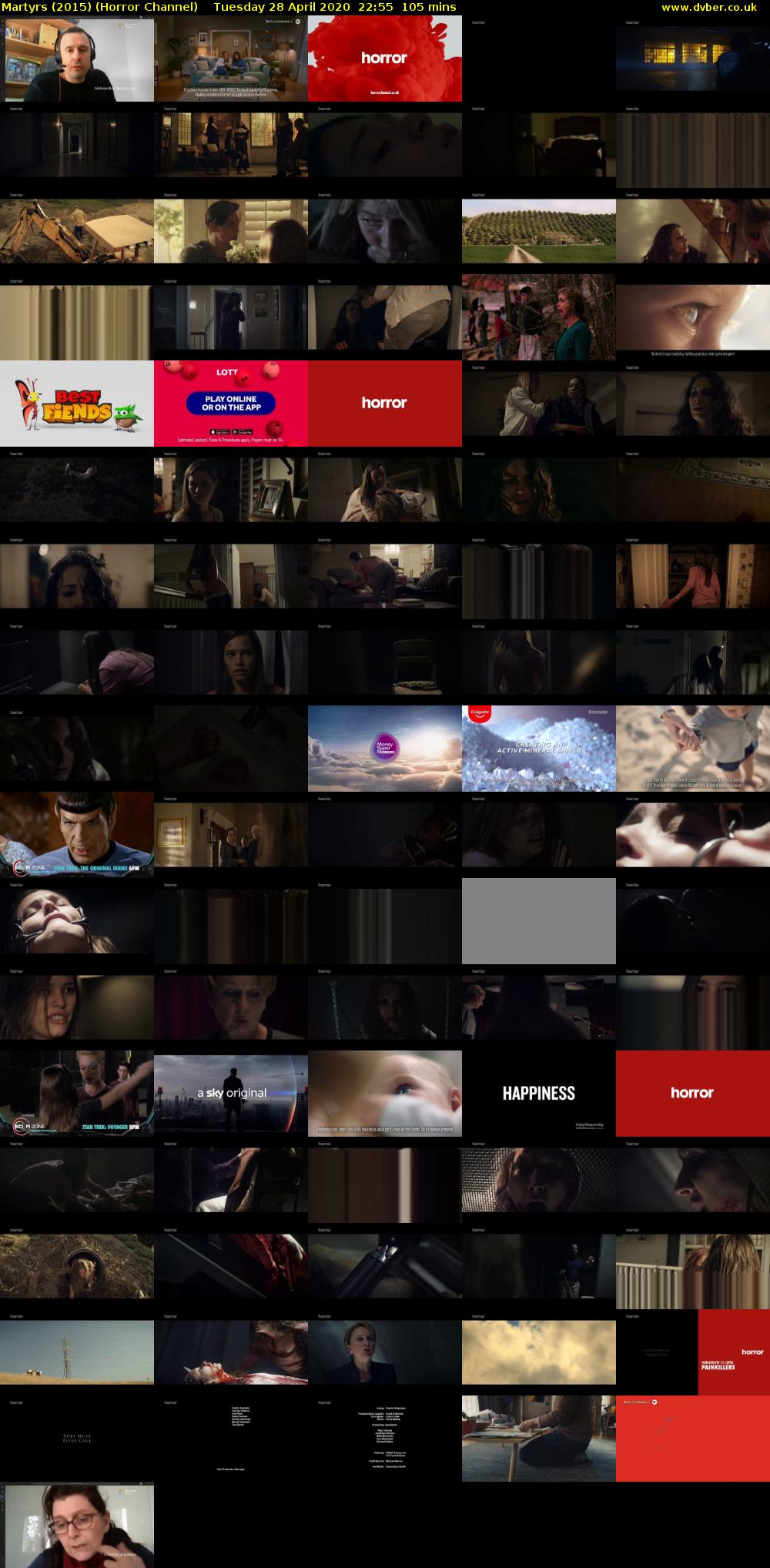 Martyrs (2015) (Horror Channel) Tuesday 28 April 2020 22:55 - 00:40