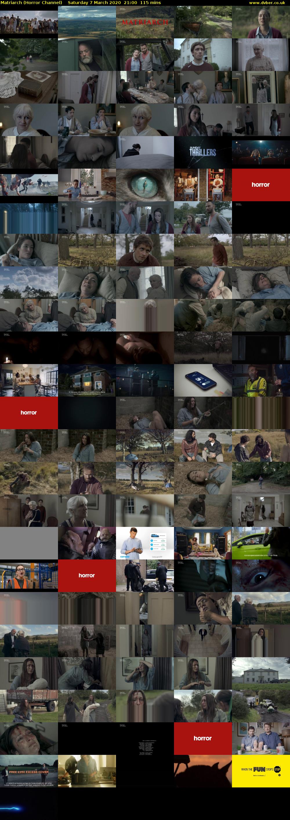 Matriarch (Horror Channel) Saturday 7 March 2020 21:00 - 22:55