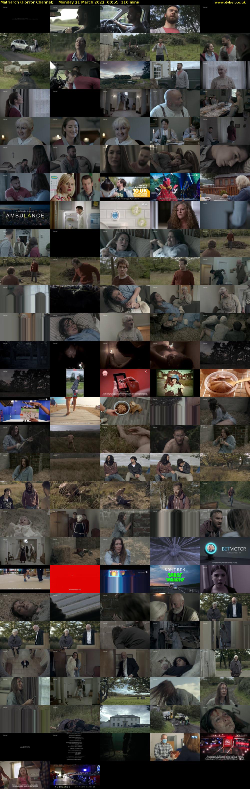 Matriarch (Horror Channel) Monday 21 March 2022 00:55 - 02:45