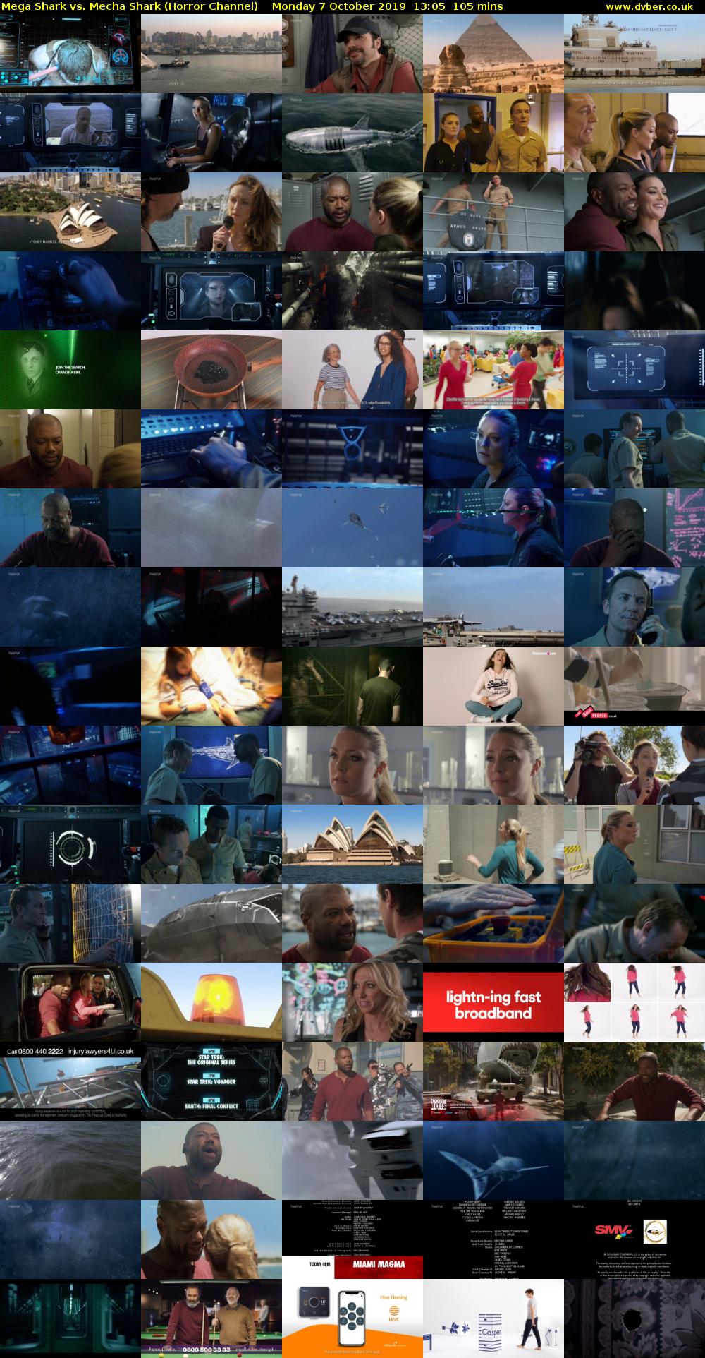 Mega Shark vs. Mecha Shark (Horror Channel) Monday 7 October 2019 13:05 - 14:50