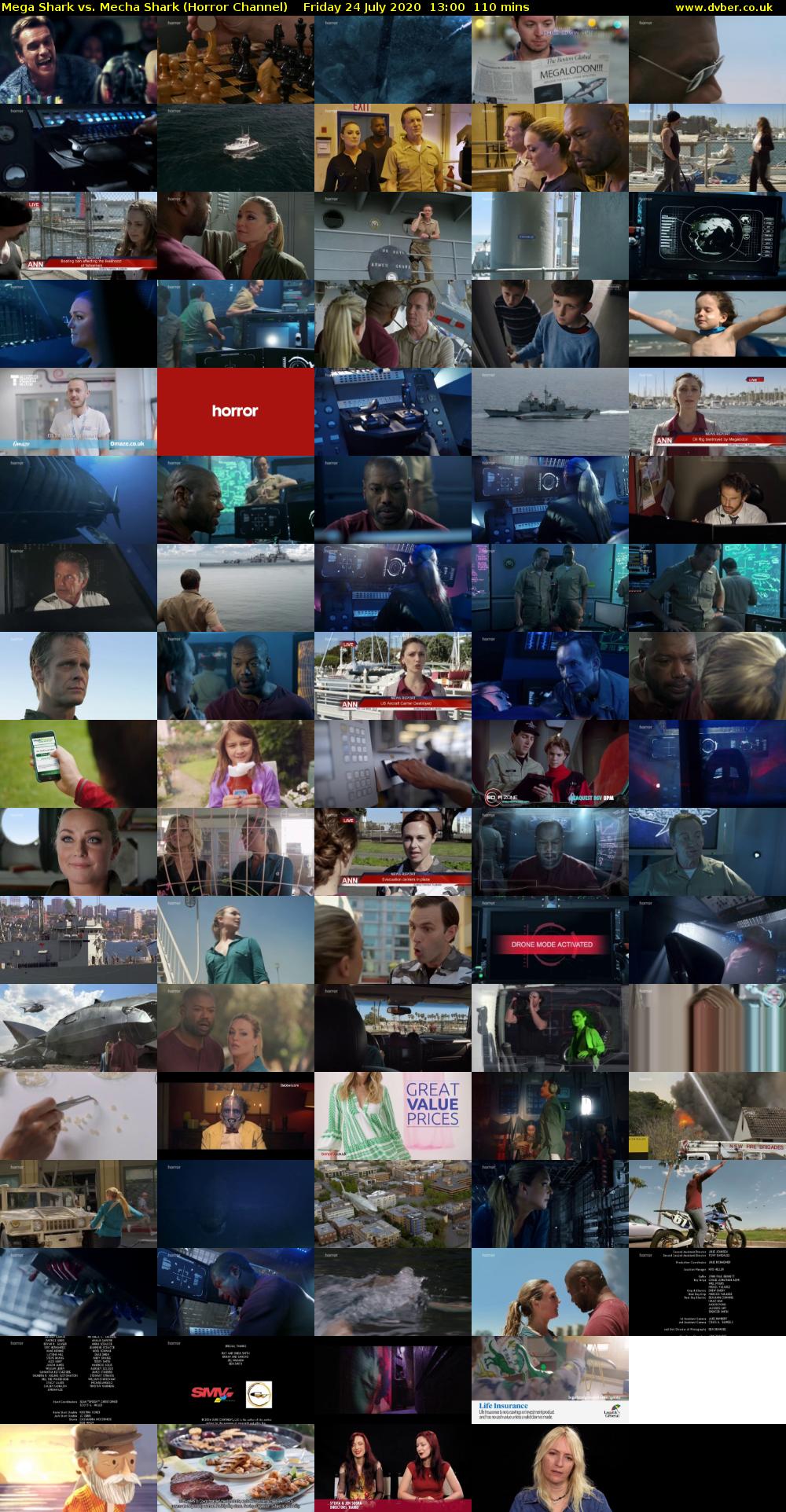 Mega Shark vs. Mecha Shark (Horror Channel) Friday 24 July 2020 13:00 - 14:50