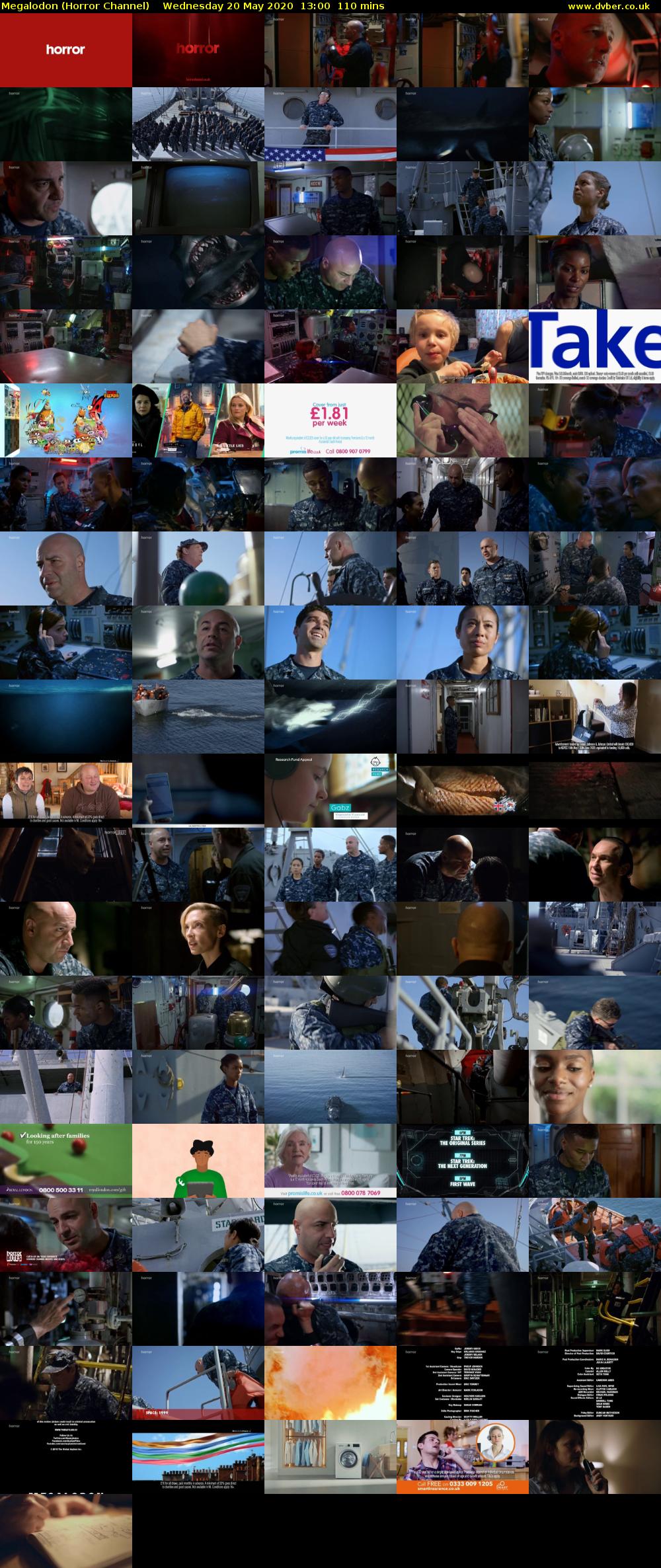 Megalodon (Horror Channel) Wednesday 20 May 2020 13:00 - 14:50