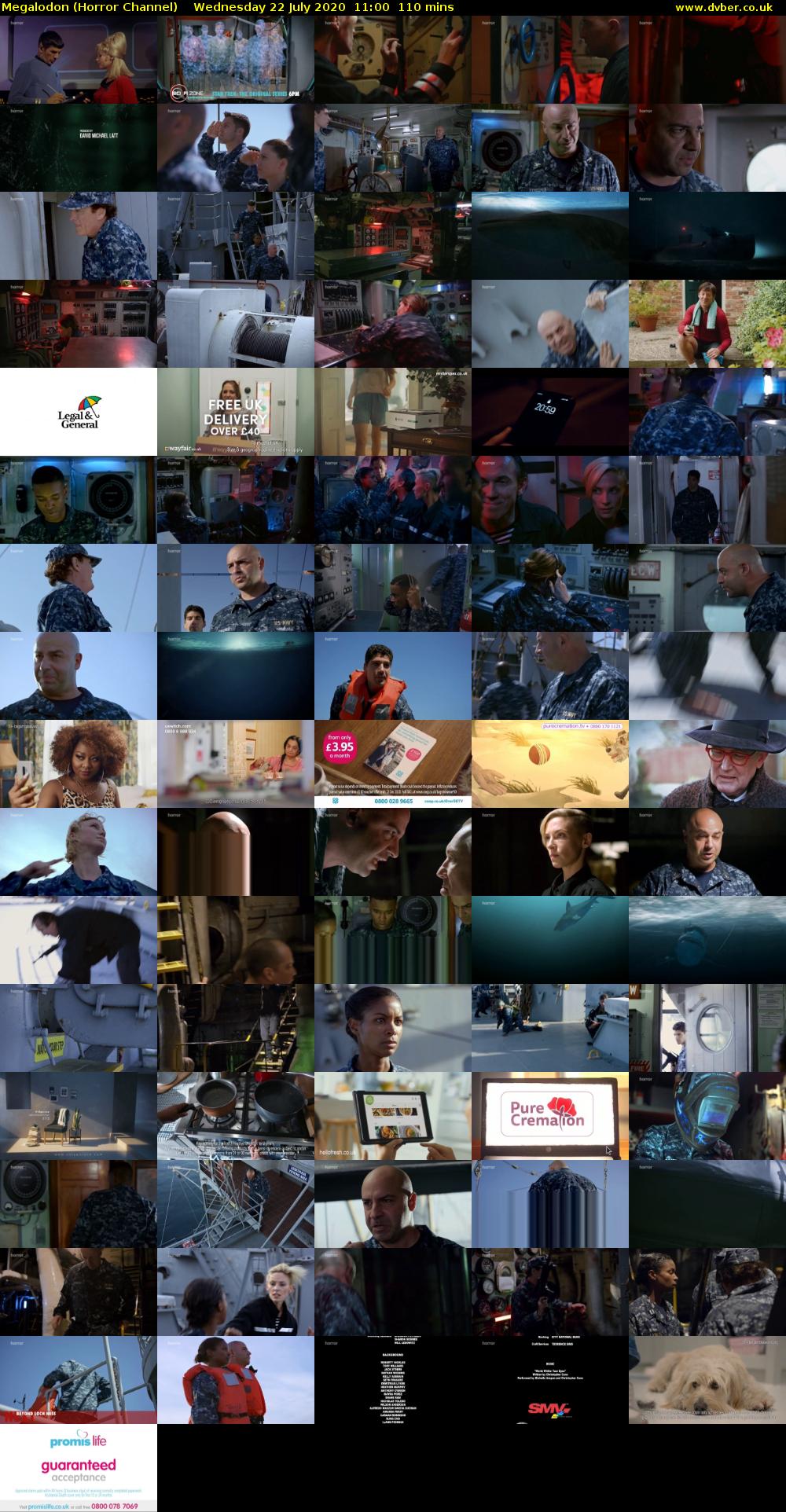 Megalodon (Horror Channel) Wednesday 22 July 2020 11:00 - 12:50