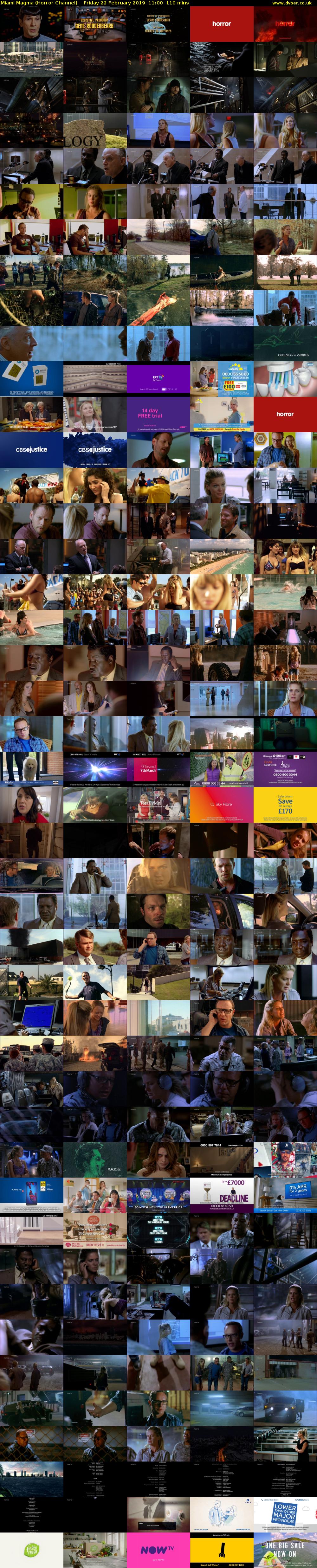 Miami Magma (Horror Channel) Friday 22 February 2019 11:00 - 12:50
