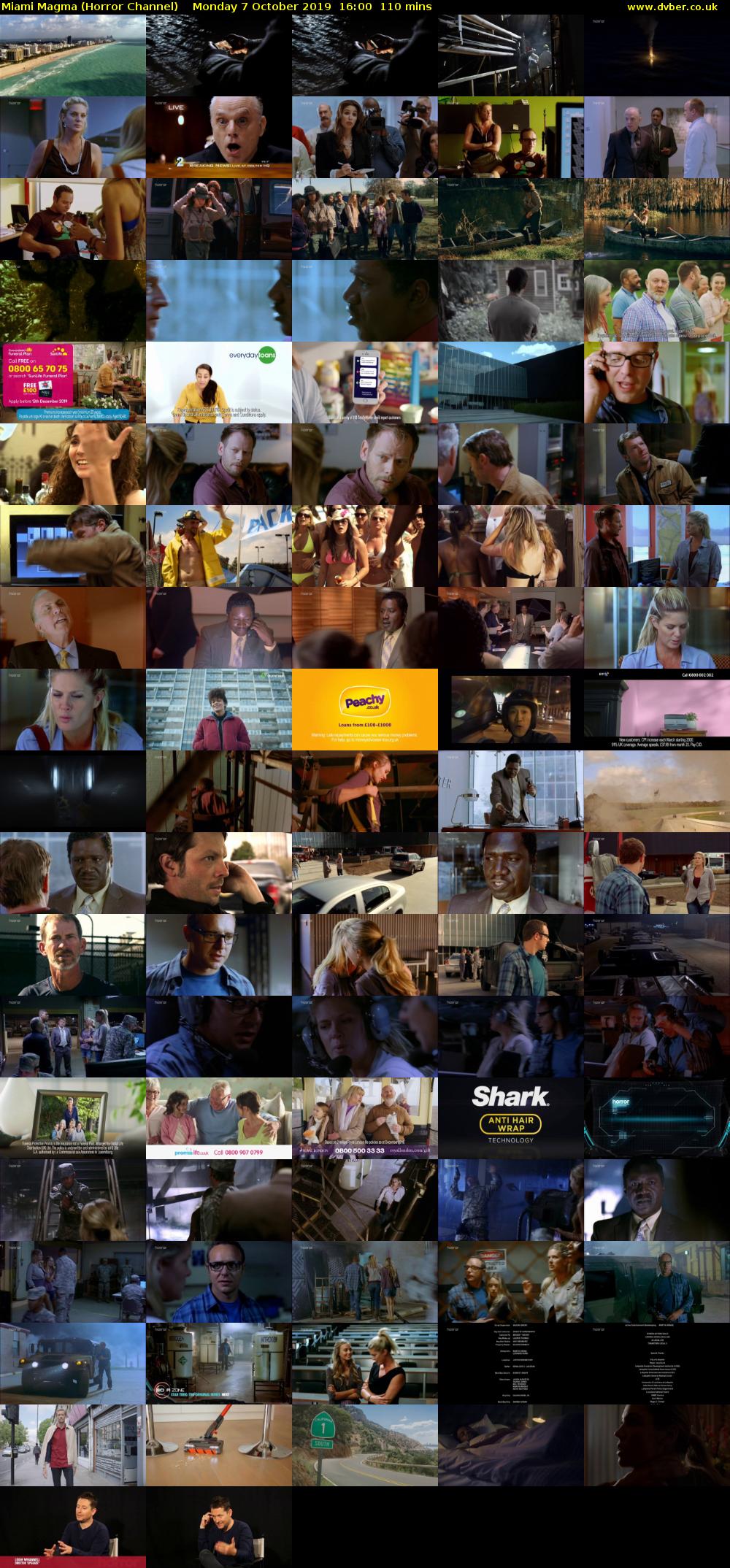 Miami Magma (Horror Channel) Monday 7 October 2019 16:00 - 17:50