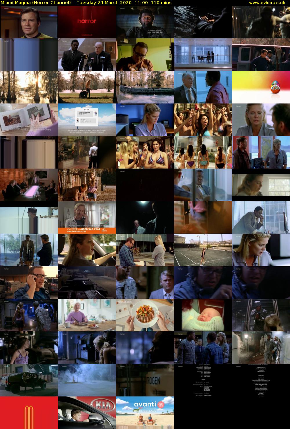 Miami Magma (Horror Channel) Tuesday 24 March 2020 11:00 - 12:50