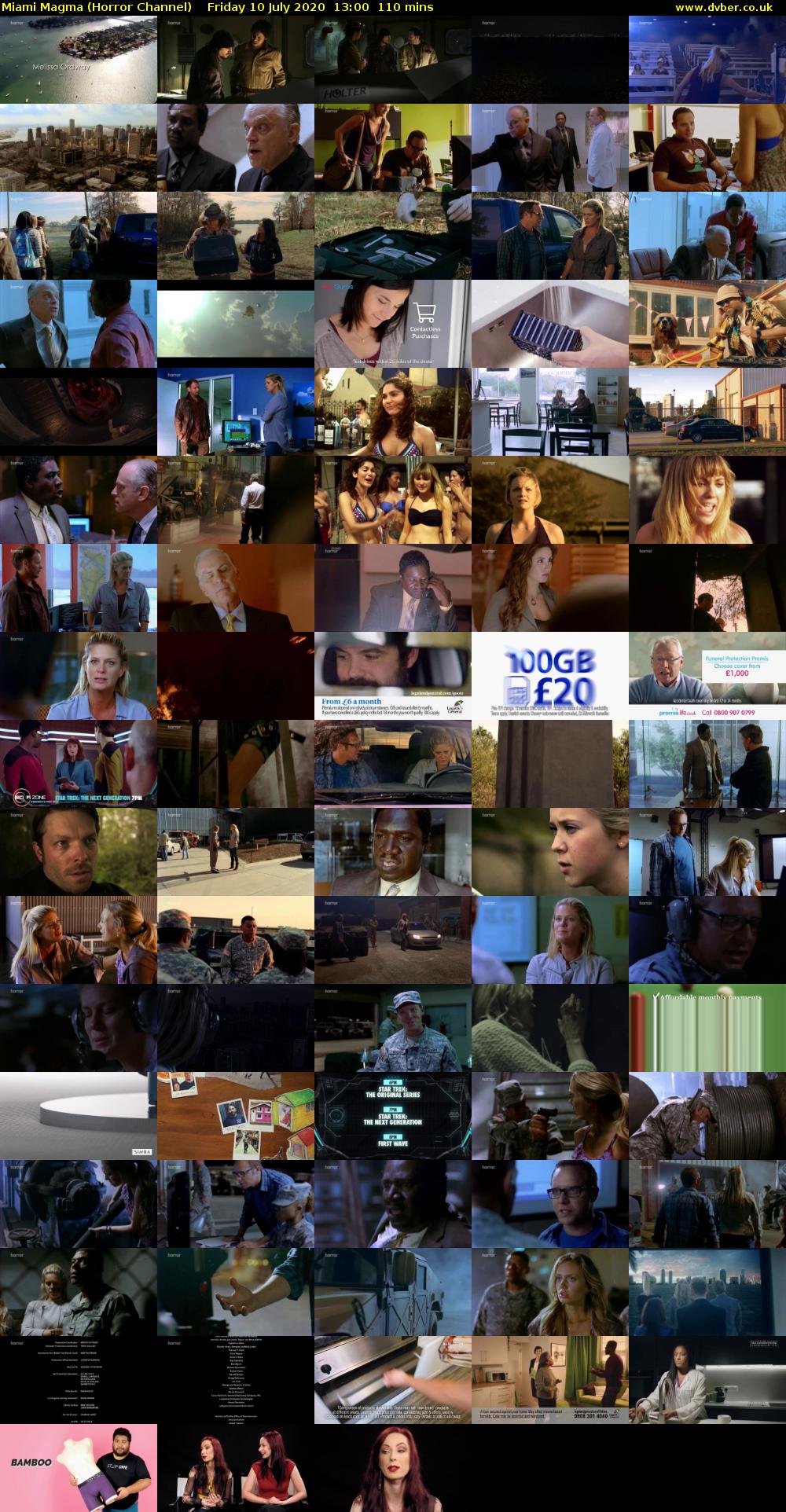 Miami Magma (Horror Channel) Friday 10 July 2020 13:00 - 14:50
