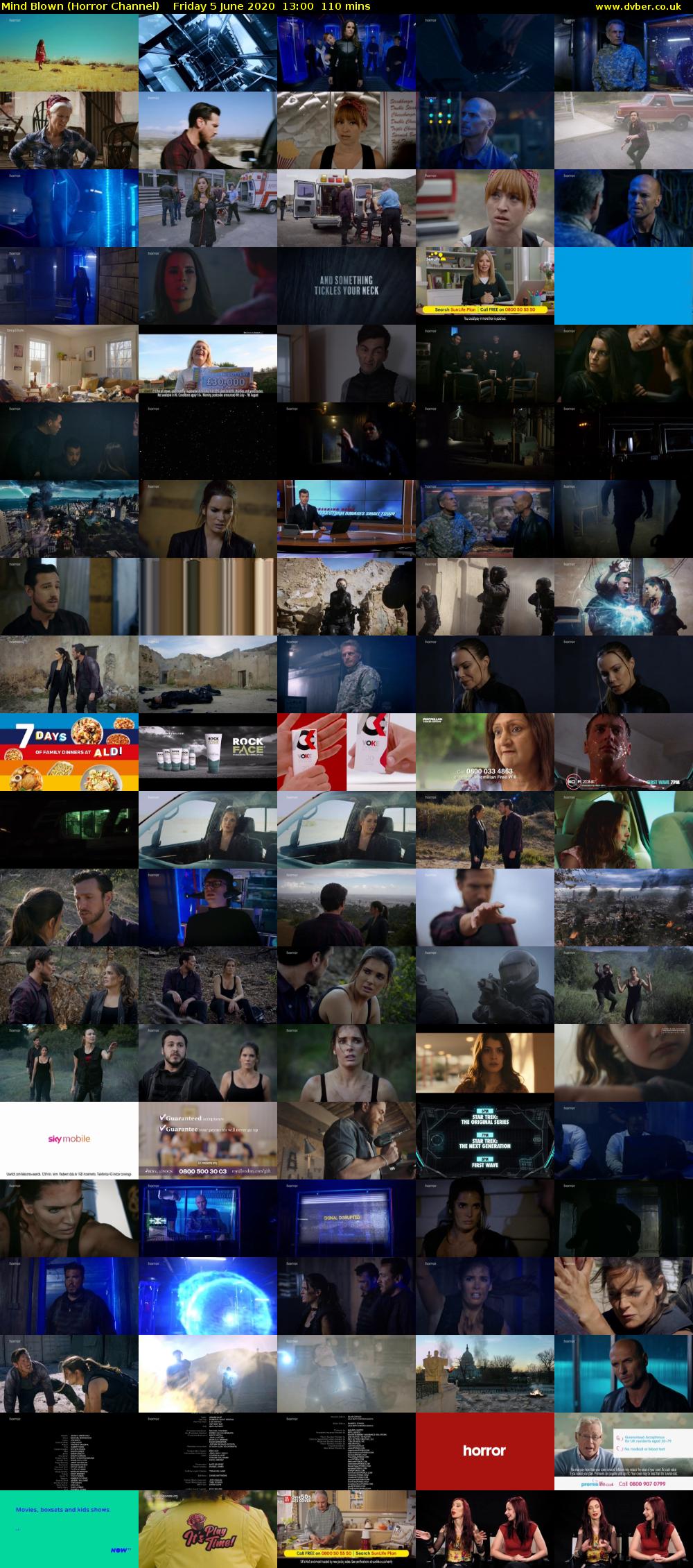 Mind Blown (Horror Channel) Friday 5 June 2020 13:00 - 14:50