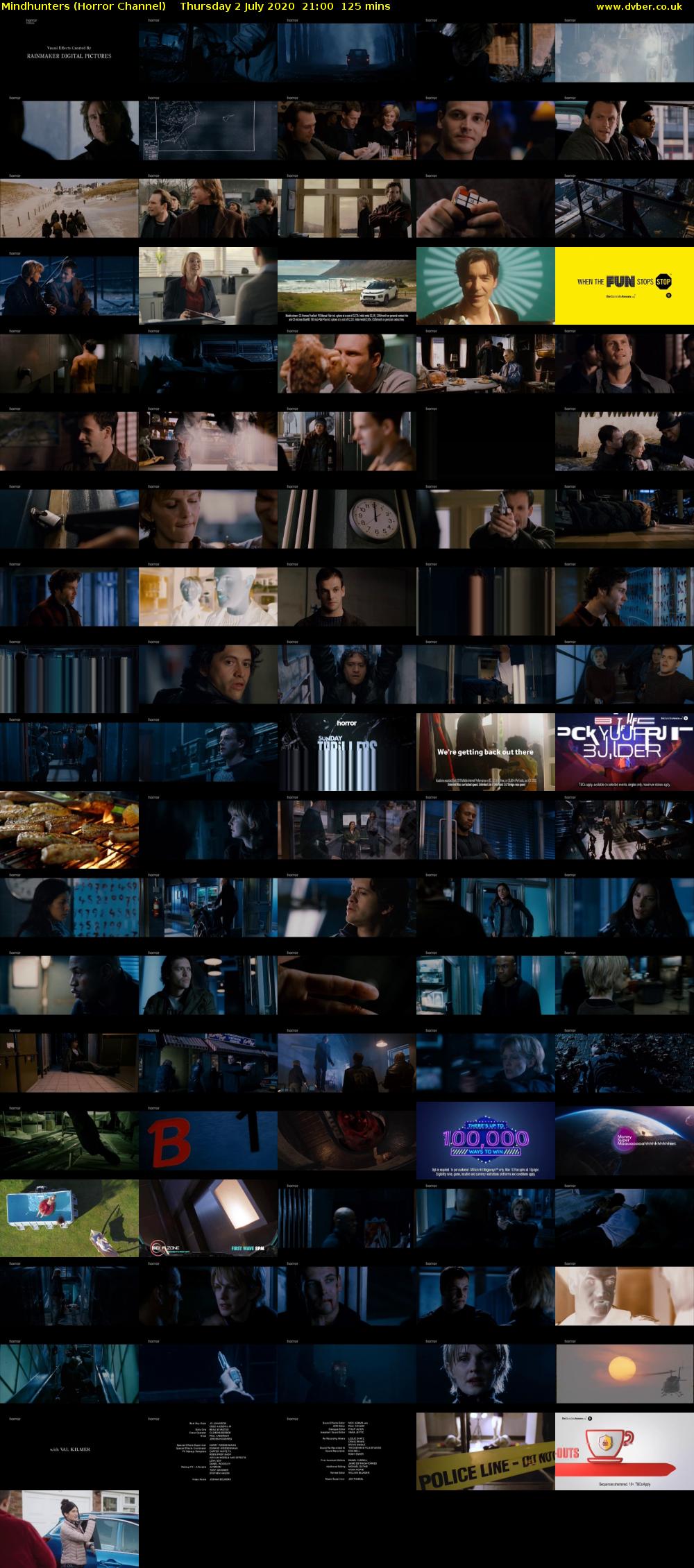 Mindhunters (Horror Channel) Thursday 2 July 2020 21:00 - 23:05