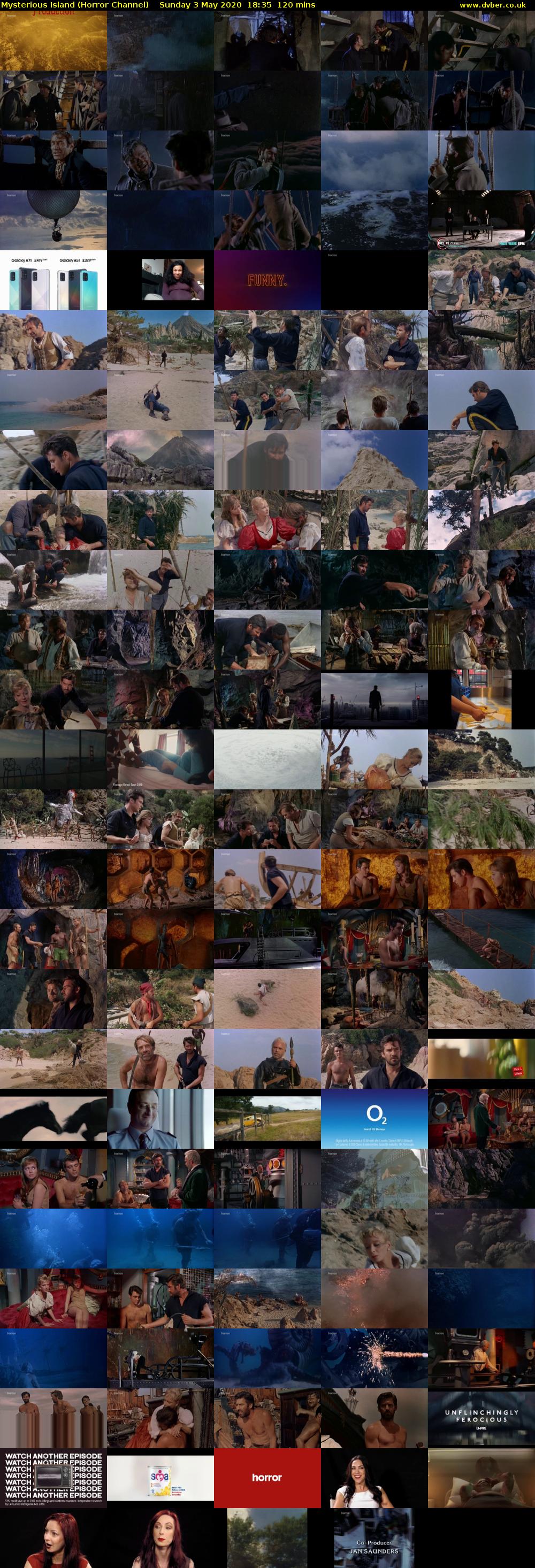 Mysterious Island (Horror Channel) Sunday 3 May 2020 18:35 - 20:35