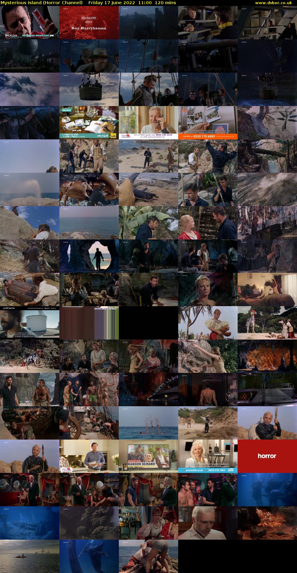 Mysterious Island (Horror Channel) Friday 17 June 2022 11:00 - 13:00