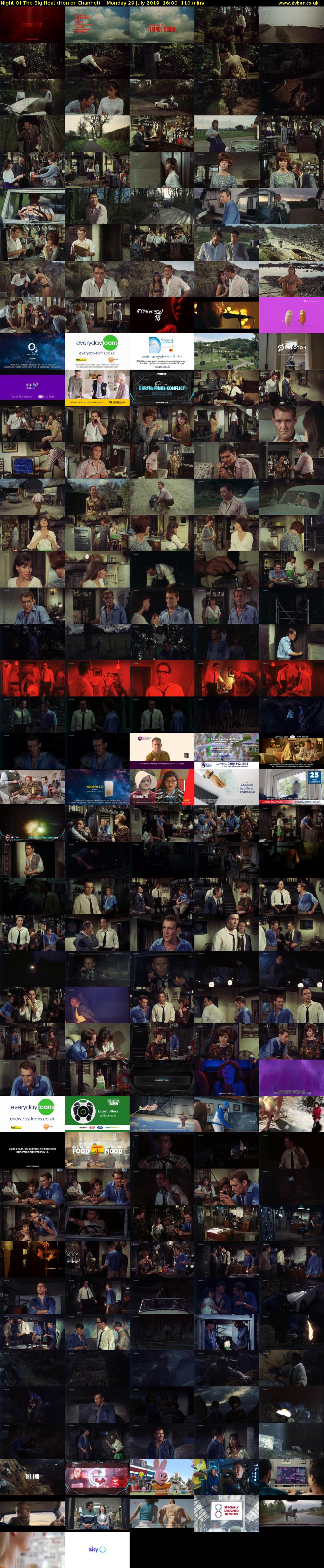 Night Of The Big Heat (Horror Channel) Monday 29 July 2019 16:00 - 17:50