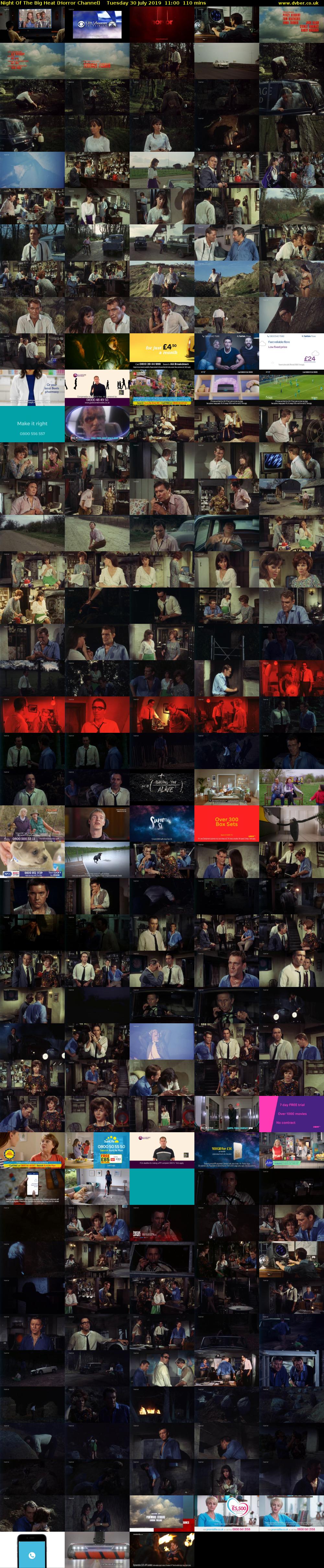 Night Of The Big Heat (Horror Channel) Tuesday 30 July 2019 11:00 - 12:50