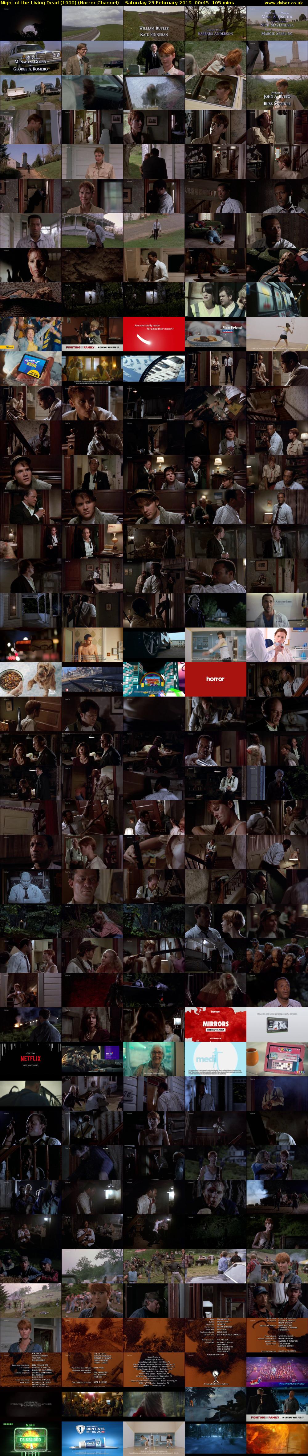 Night of the Living Dead (1990) (Horror Channel) Saturday 23 February 2019 00:45 - 02:30