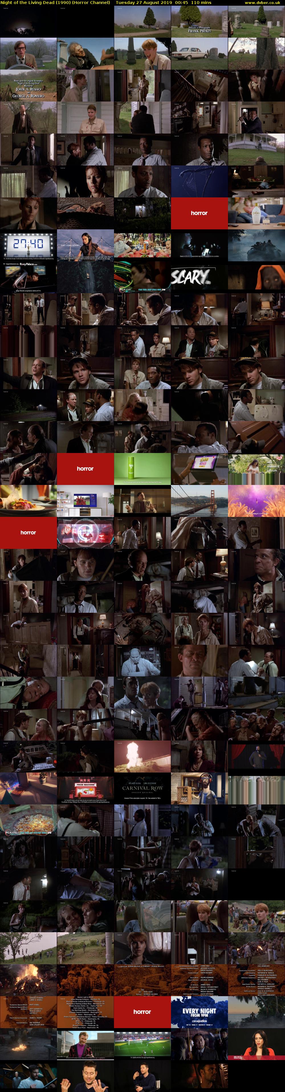 Night of the Living Dead (1990) (Horror Channel) Tuesday 27 August 2019 00:45 - 02:35