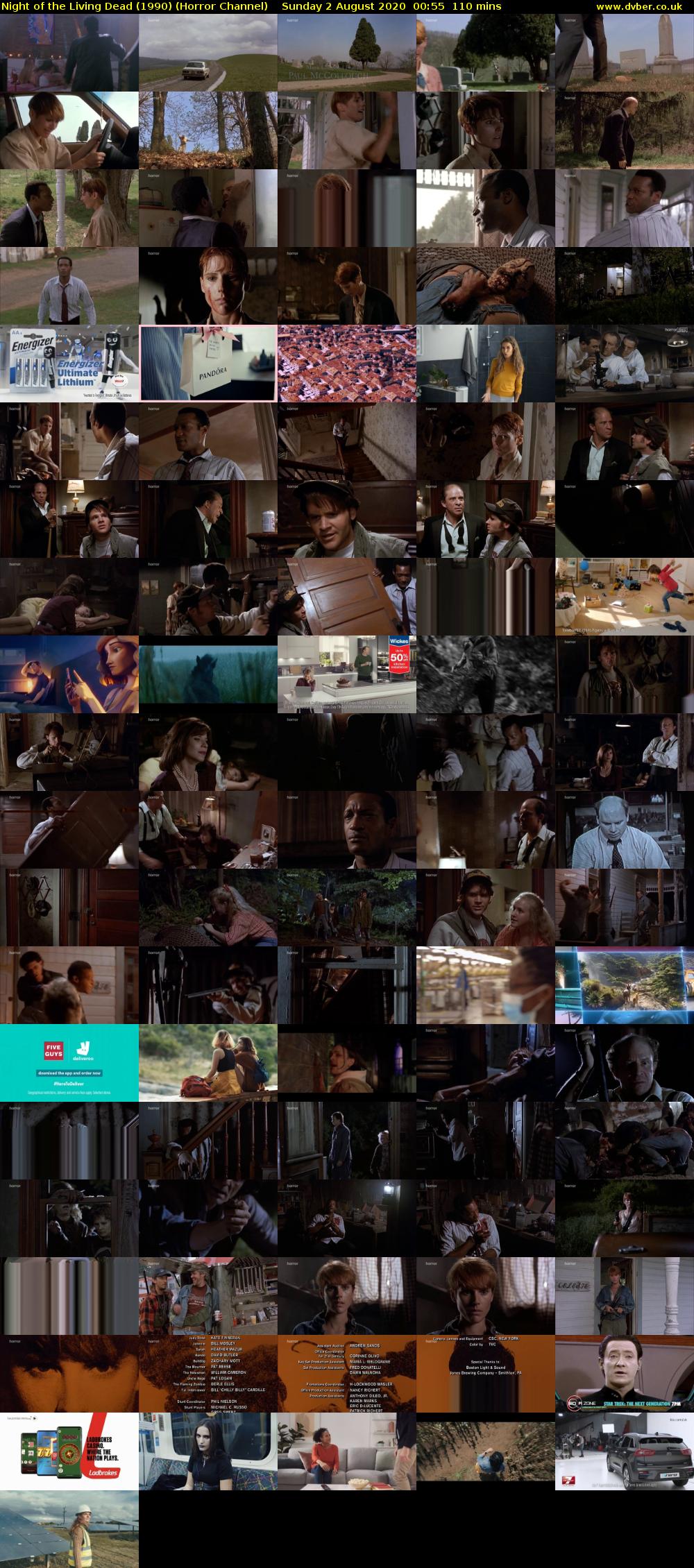 Night of the Living Dead (1990) (Horror Channel) Sunday 2 August 2020 00:55 - 02:45