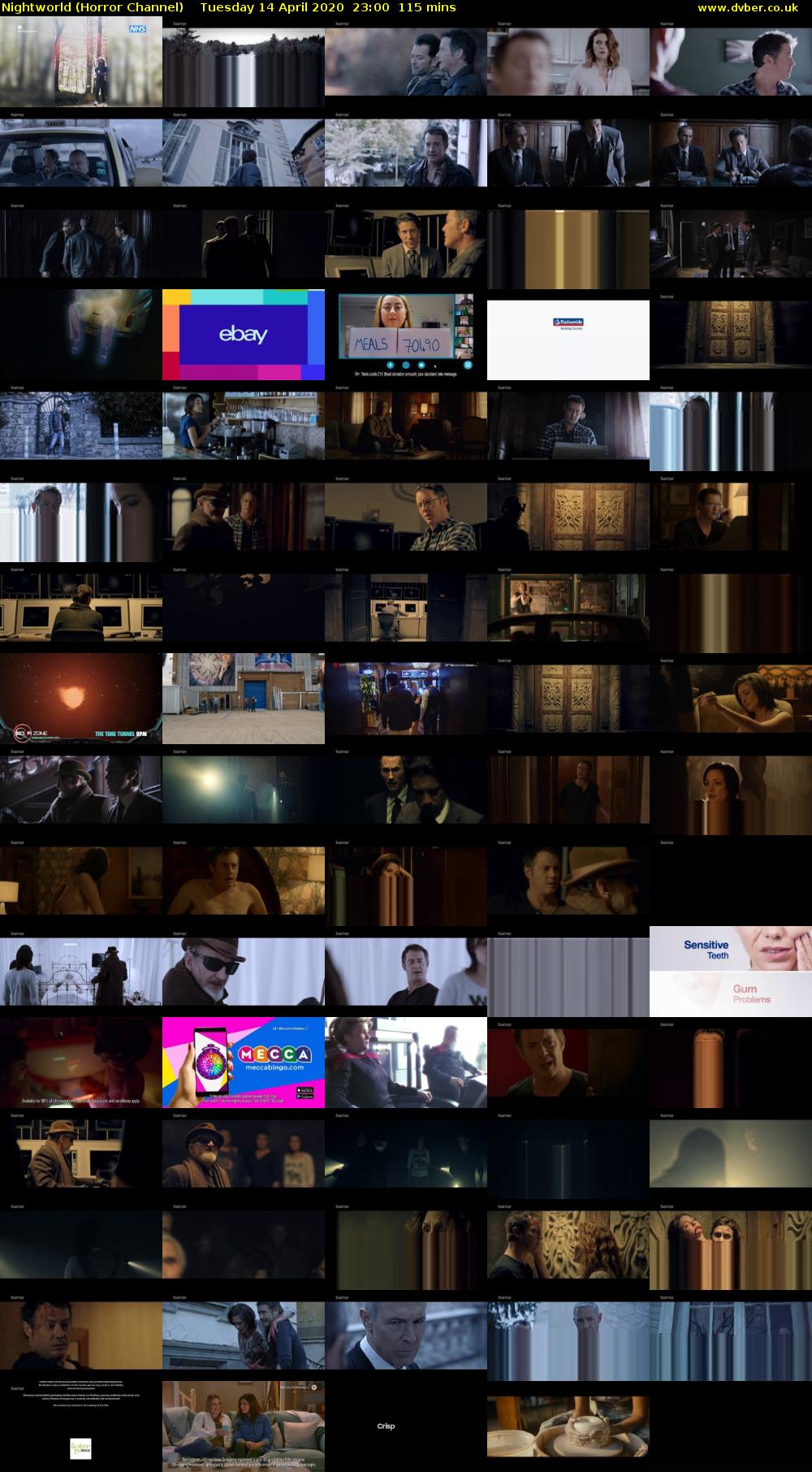 Nightworld (Horror Channel) Tuesday 14 April 2020 23:00 - 00:55