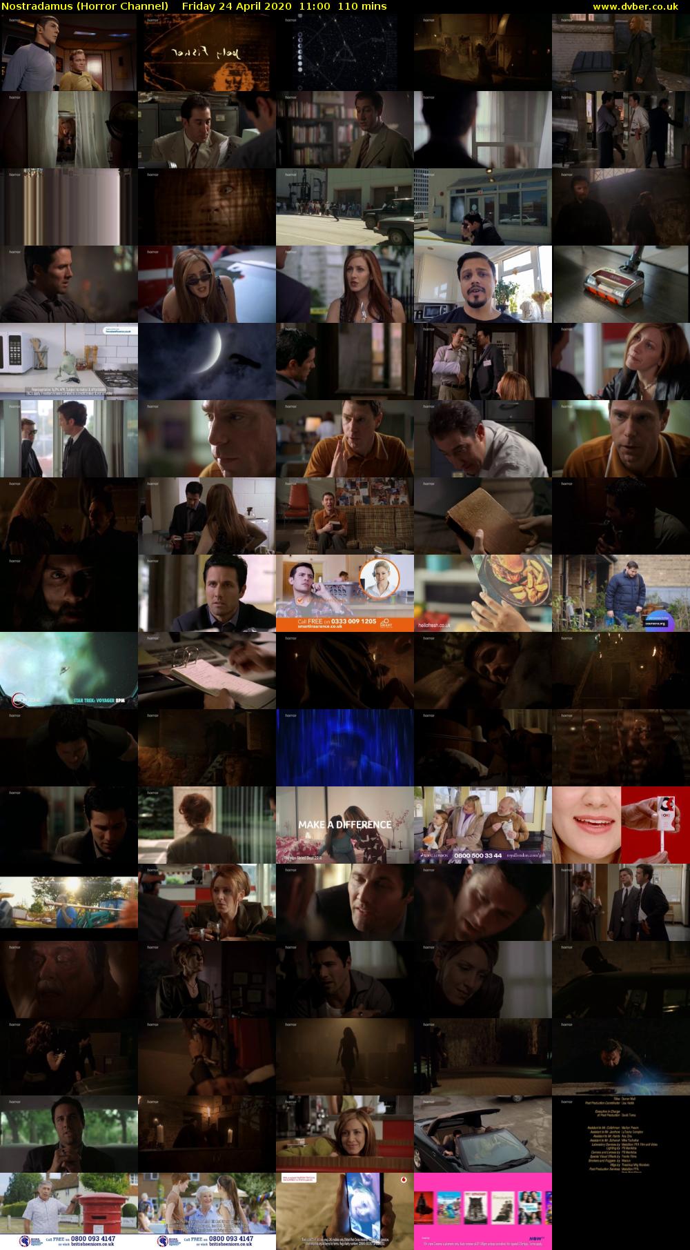 Nostradamus (Horror Channel) Friday 24 April 2020 11:00 - 12:50